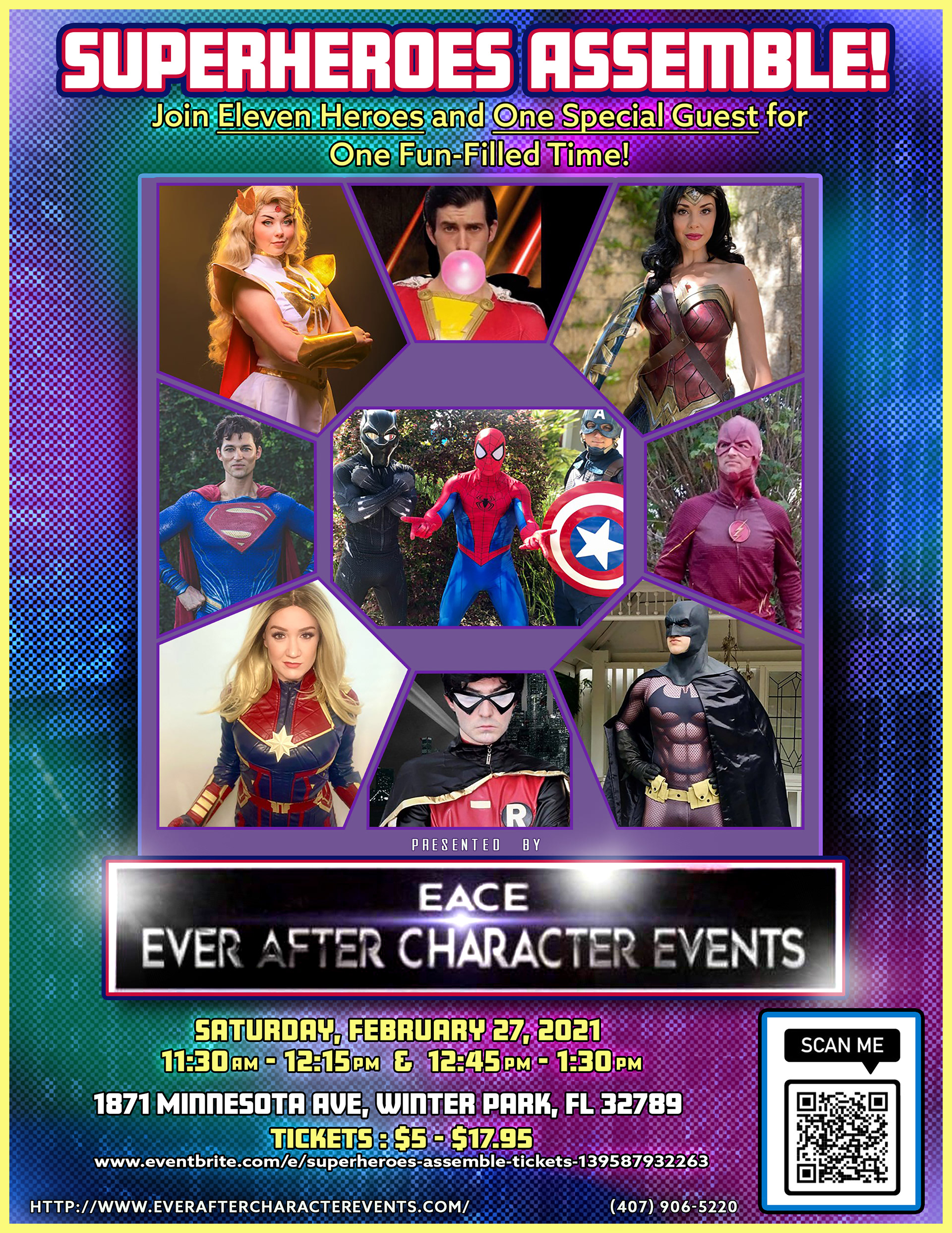 Event Poster for a character events company