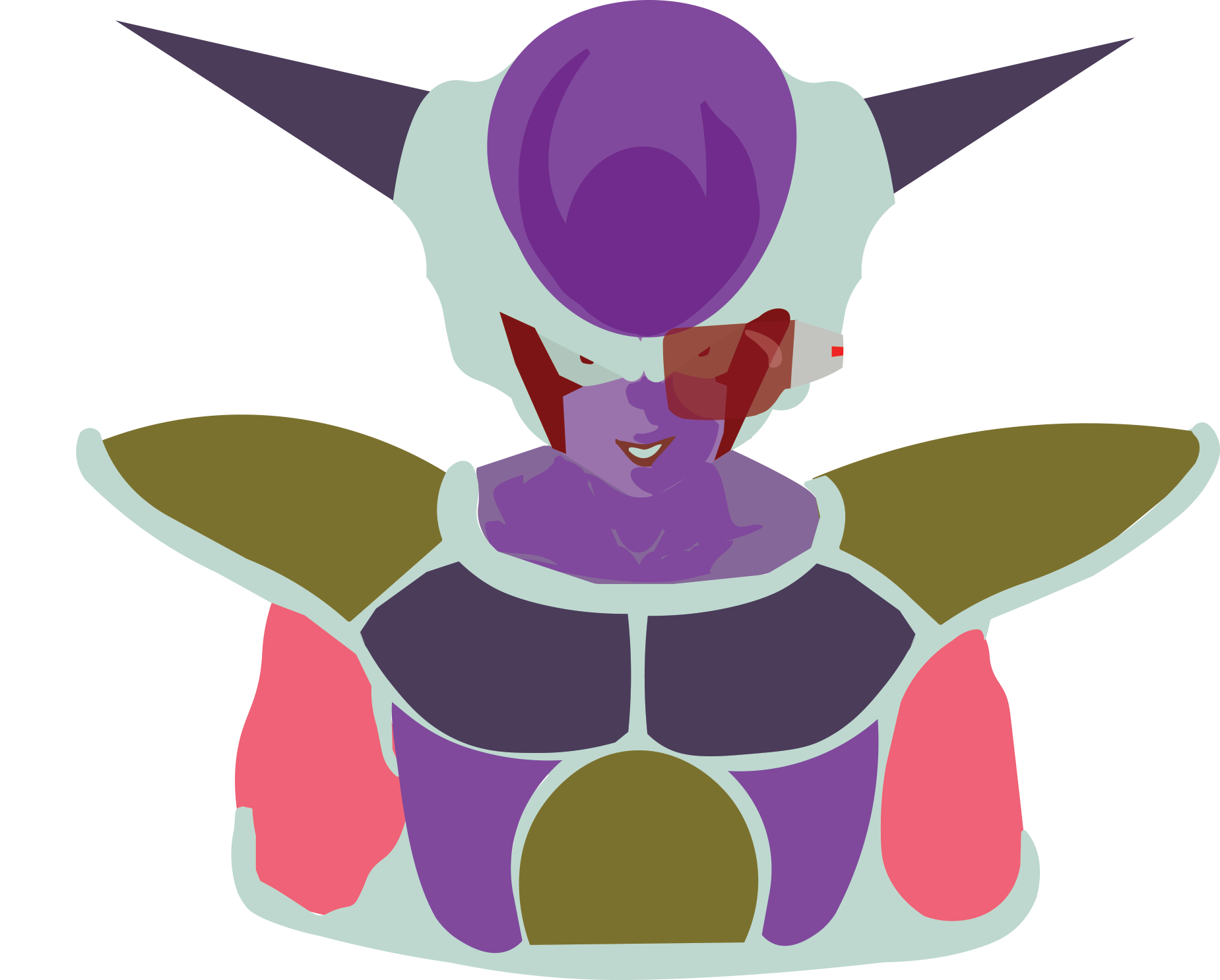 Illustration of Freeza, made in Illustrator