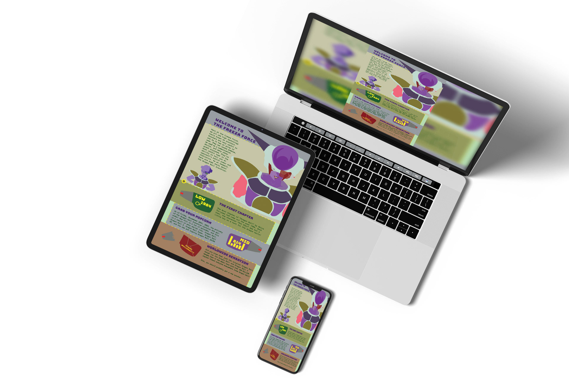 Mockup of Infographic in digital format