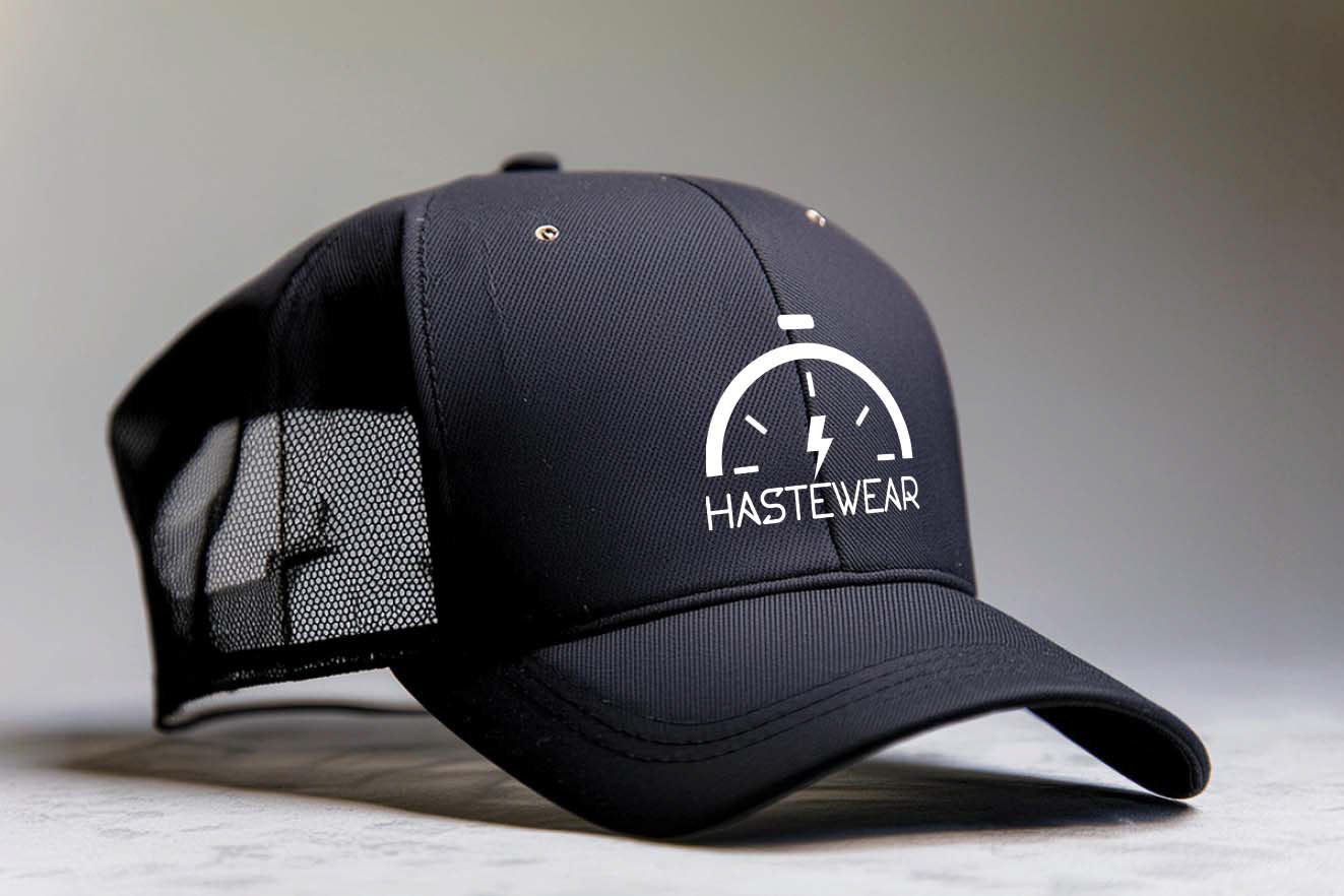 Mockup with White Logo on a Hat