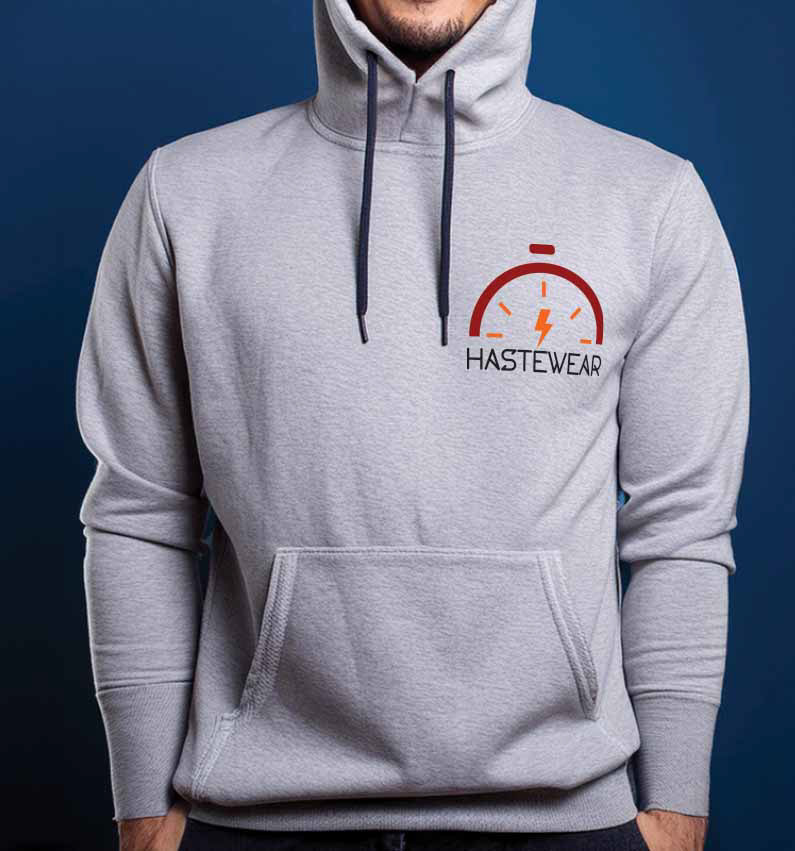 Mockup with Colour logo on a hoodie