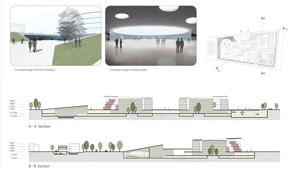green surface, masterplan, ramoprimo, project, drawing,