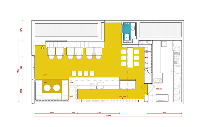 buona bocca, ramoprimo, interior design, project, diagrams