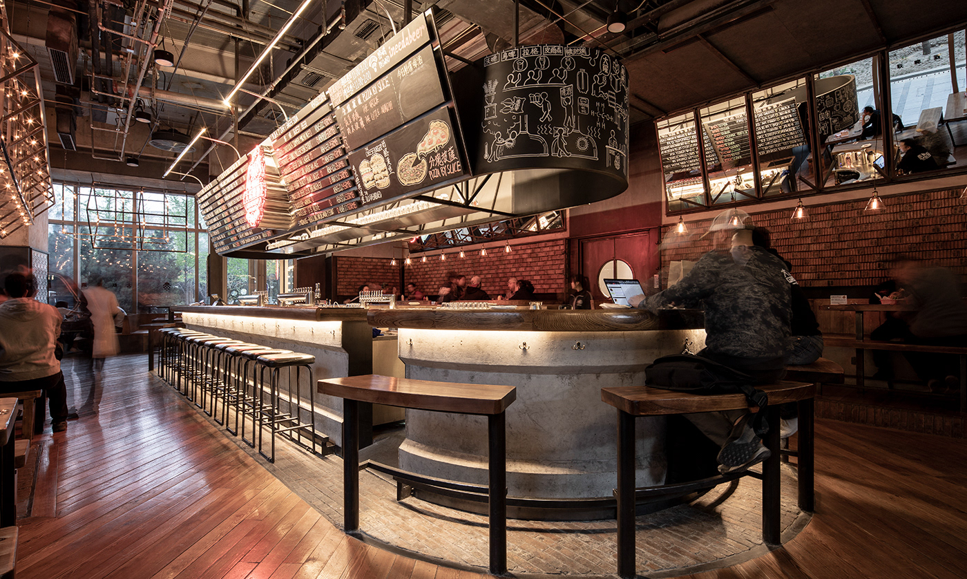 great leap, ramoprimo, interior design, tap room, brewing, GLB, counter bar, grat leap brewery,