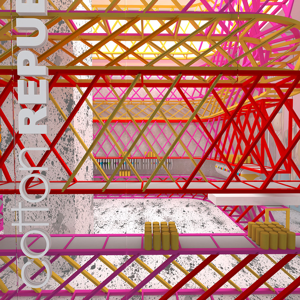 cotton republic, ramoprimo, interior design , section,