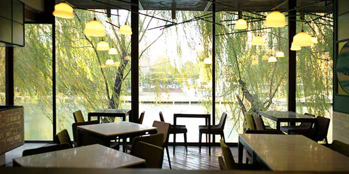 lighting system, recessed lamps, relaxed ambient, riverside, view, fiume, italian restaurant, ramoprimo,