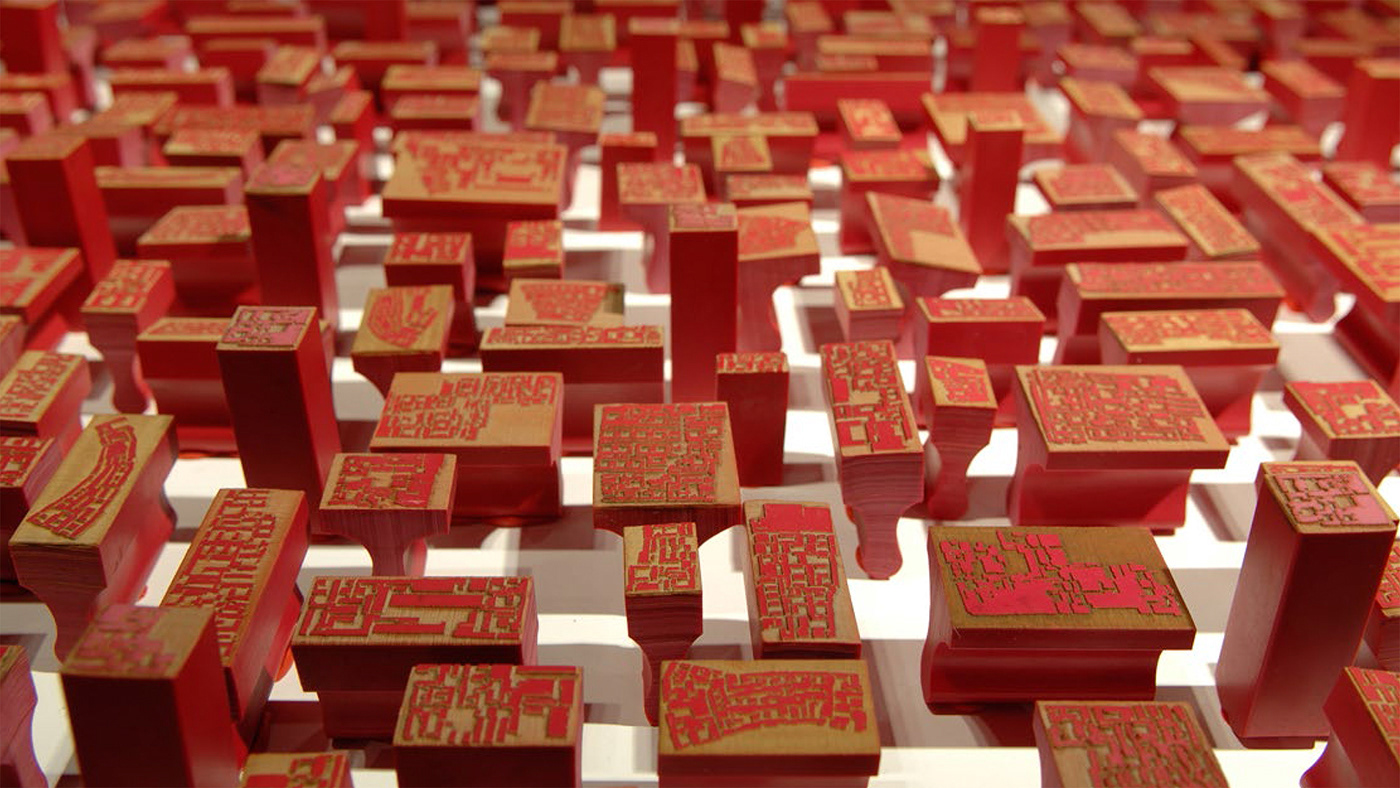chinese, hutong, maps, stamp, piece of city, ramoprimo, instant hutong, art project,