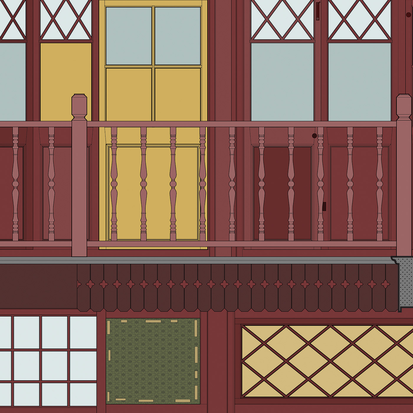 drawing, project, ramoprimo, interior design, old structure, teahouse, renovation,