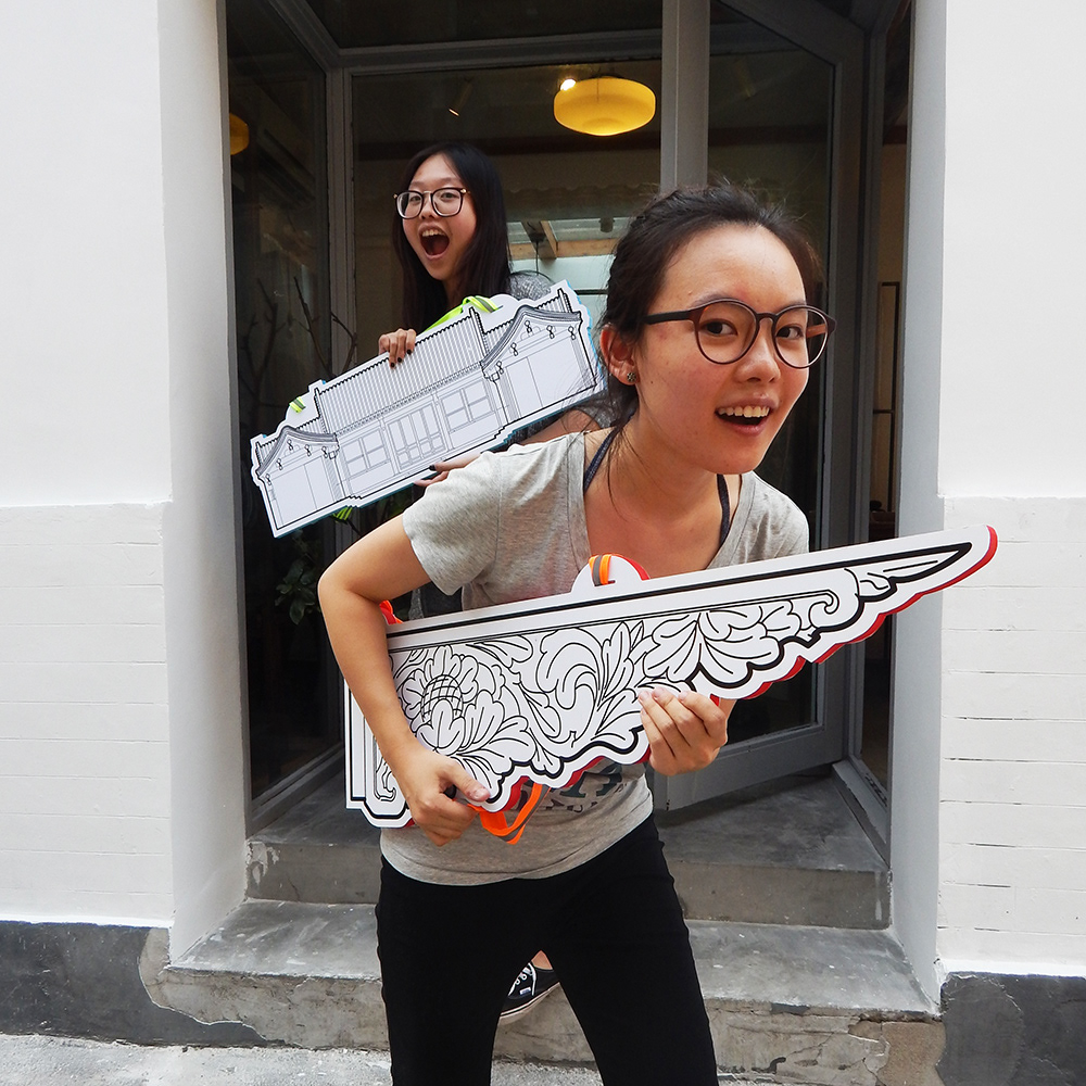 ramoprimo, bags, art installation, beijing, traditional decoration, structures