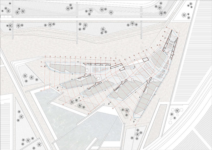 diagrams, plans, ramoprimo, masterplan, project, ecological park, drawing,