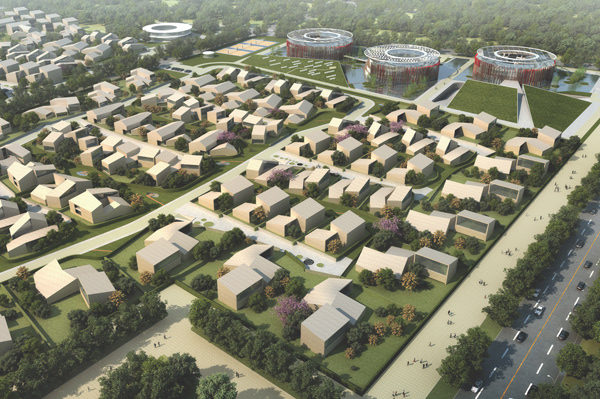 masterplan, public space, green environment, villas