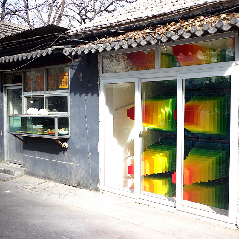 instanthutong, hutong, colorful, canvases, traditional paper cutting, hutong, ramoprimo,