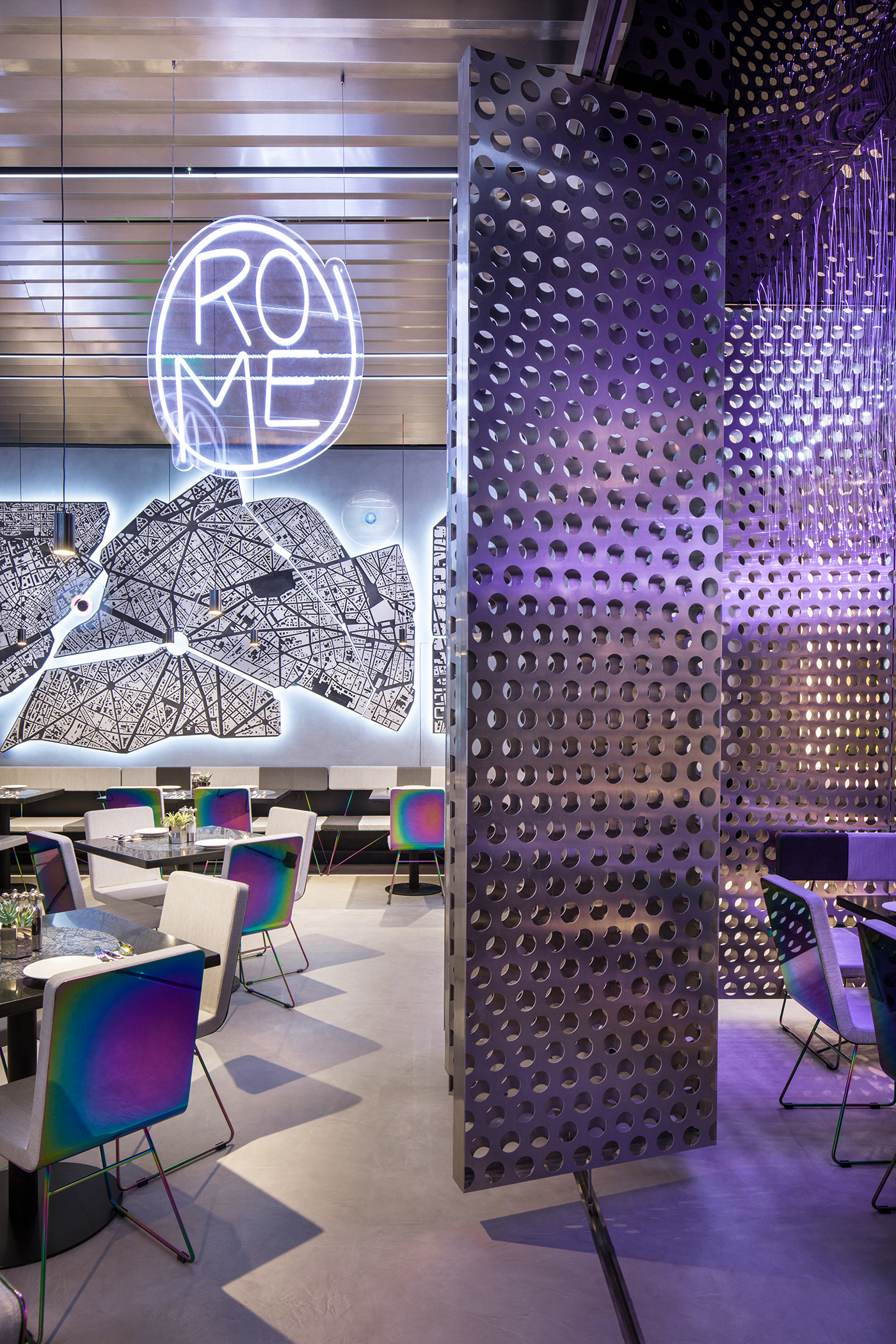 tiago select, ramoprimo, technical, spaces, regular square, maps, neon signs,