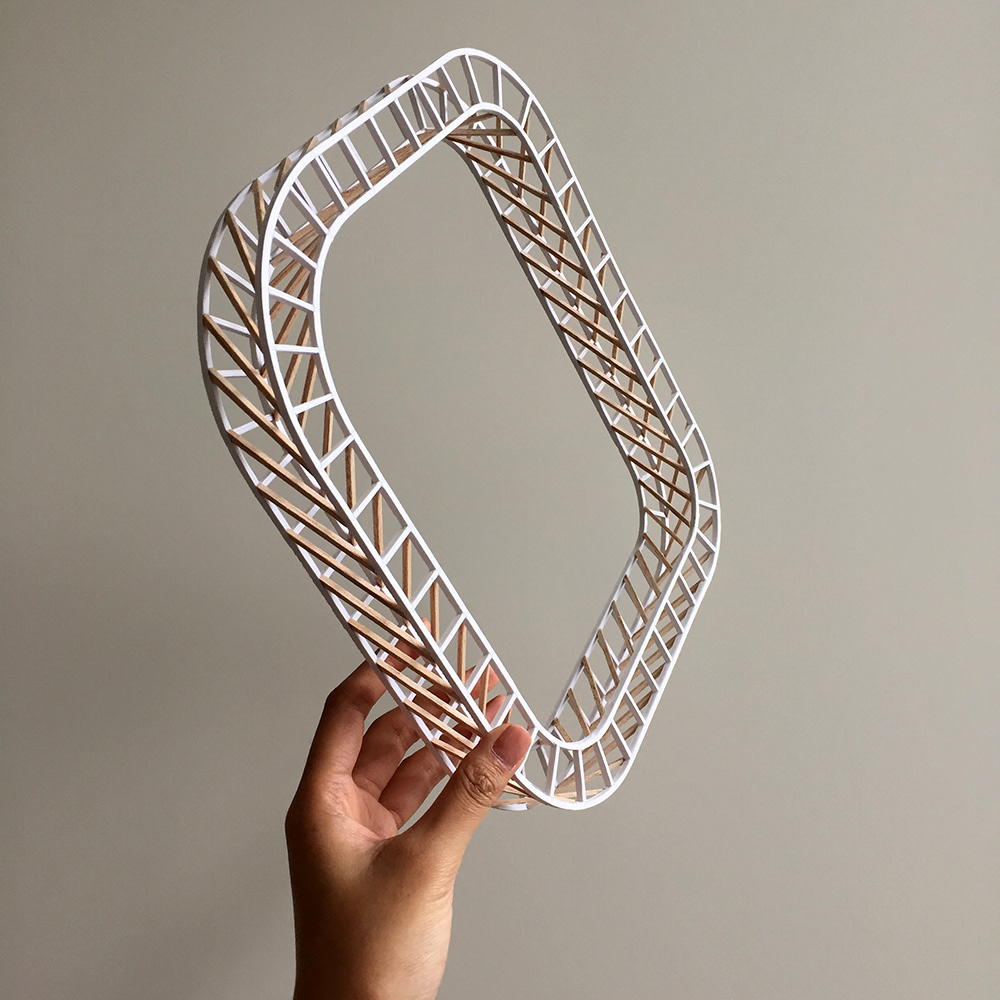 maquette, ribbon, ramoprimo, interior design,