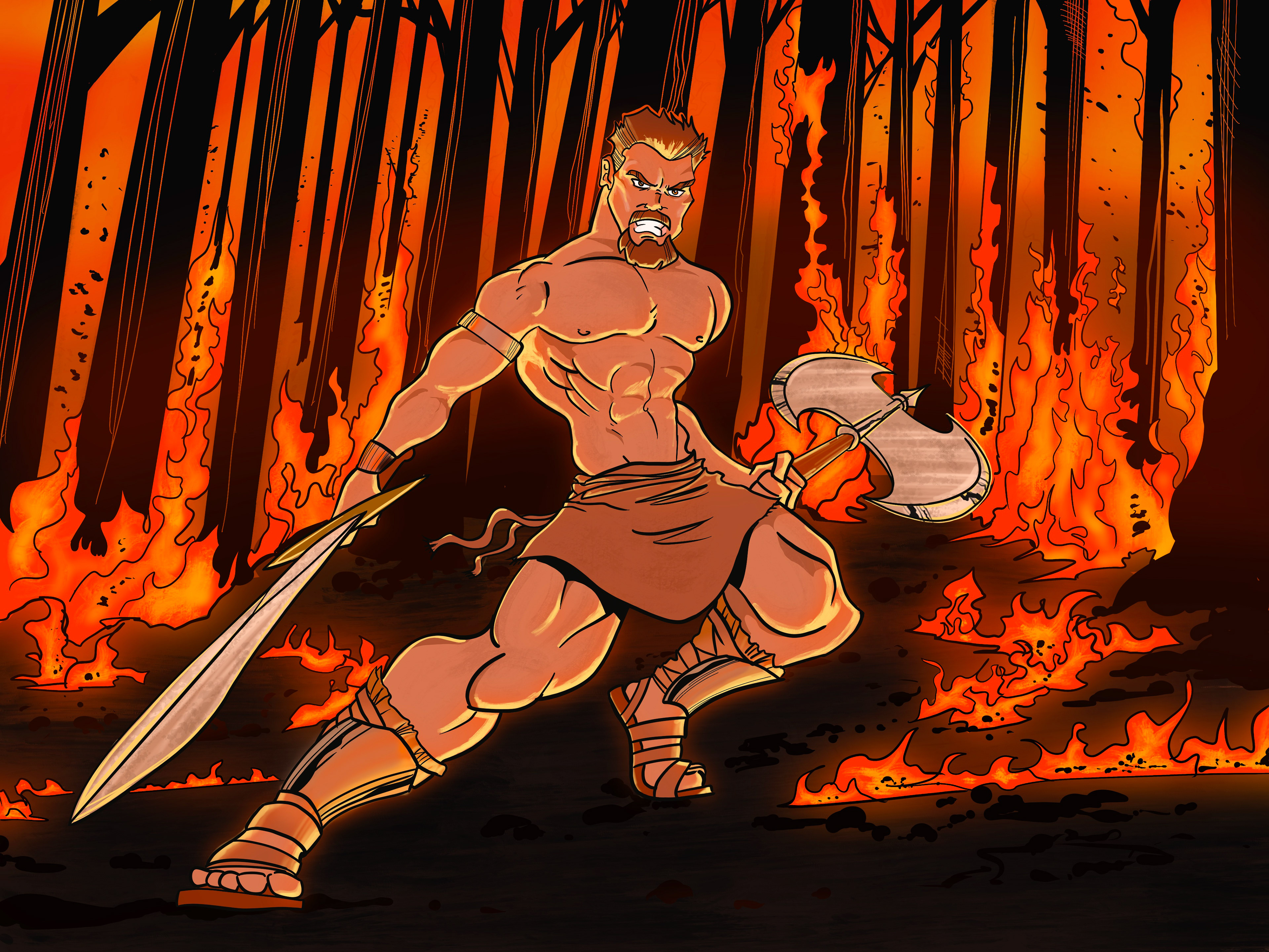 Digital coloring done in ProCreate