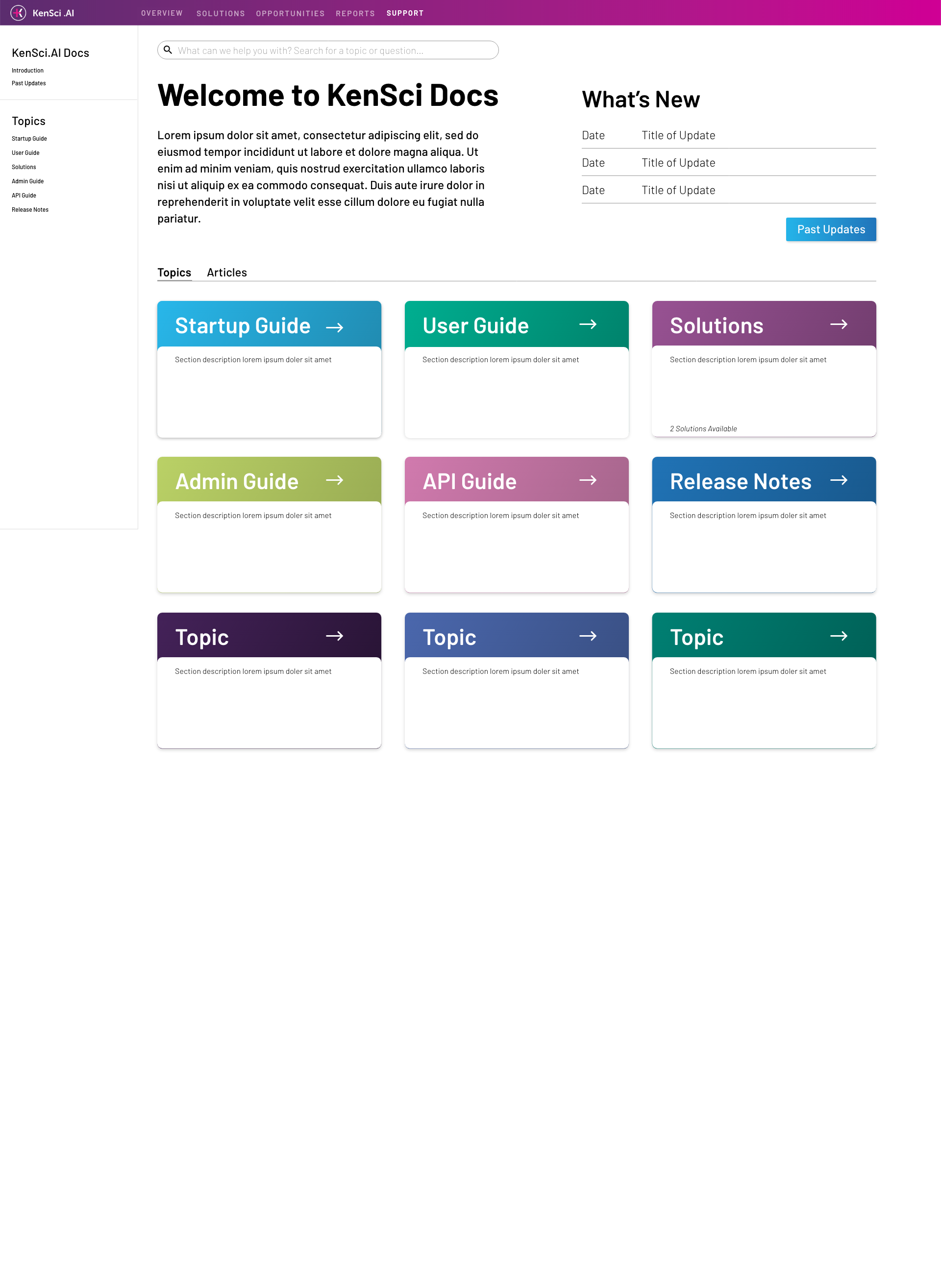 One iteration attempted to show stakeholders the importance of simplification, both in pattern and color use.