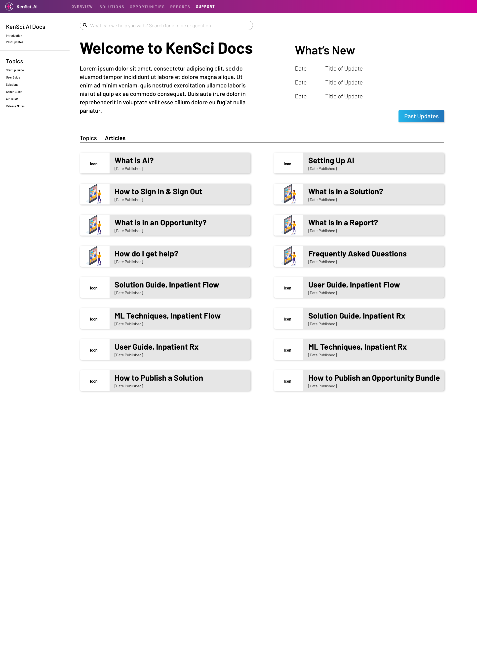 One iteration attempted to show stakeholders the importance of simplification, both in pattern and color use.