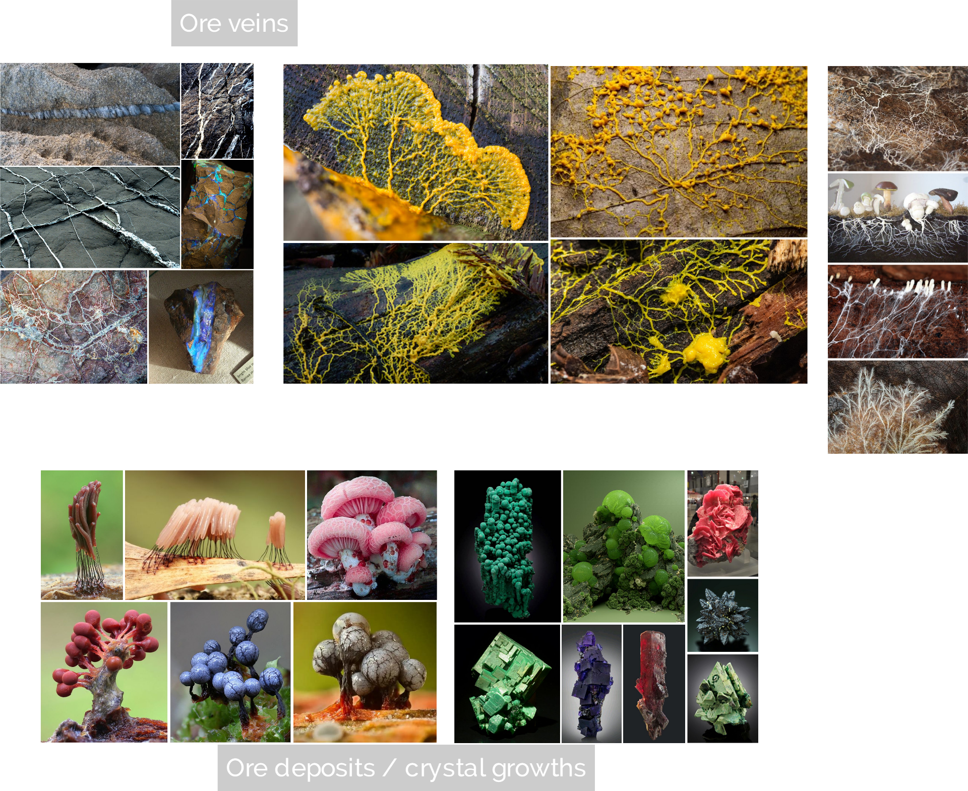 Moodboard for the alien ore