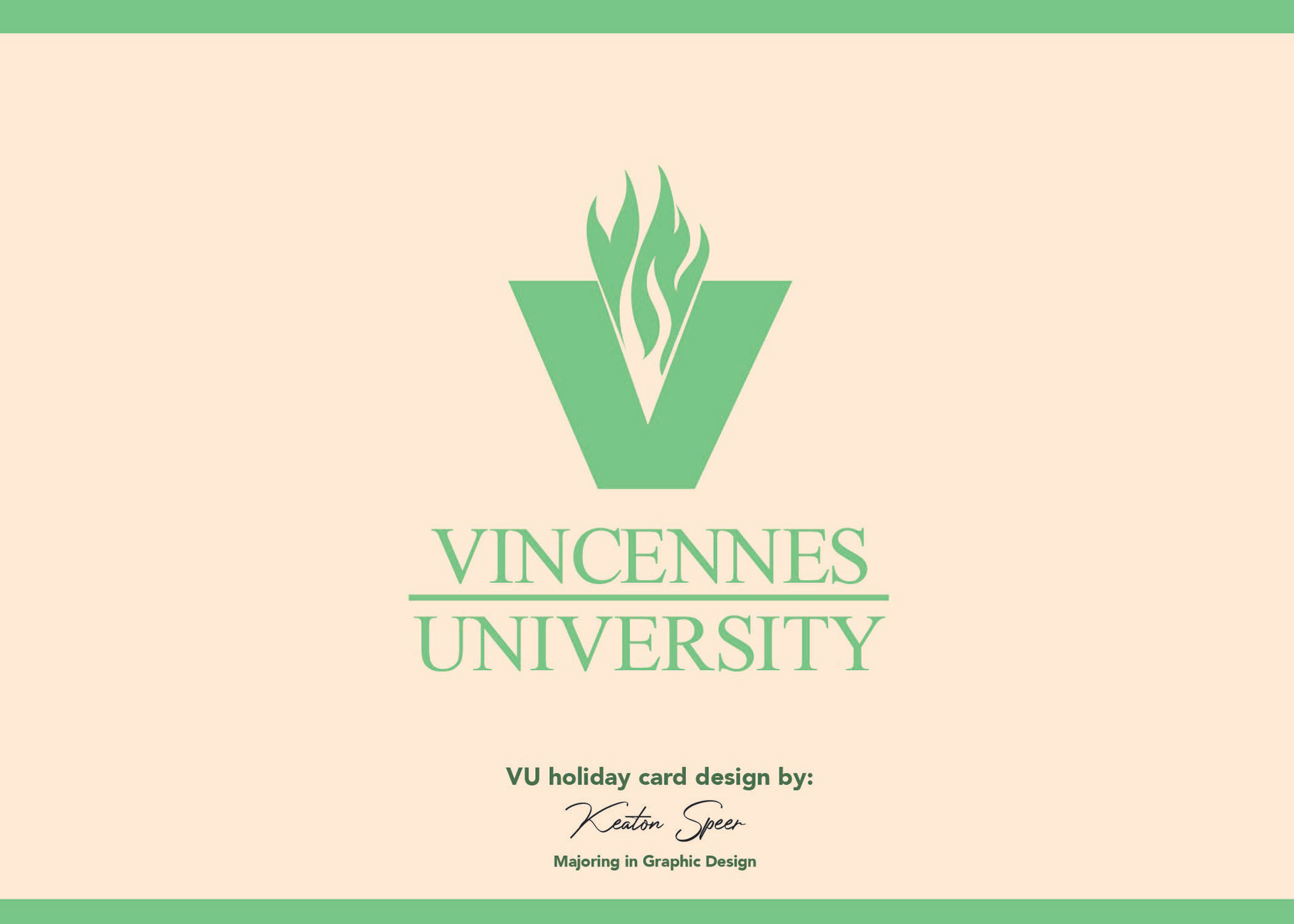 VU Christmas Card Back | 2024