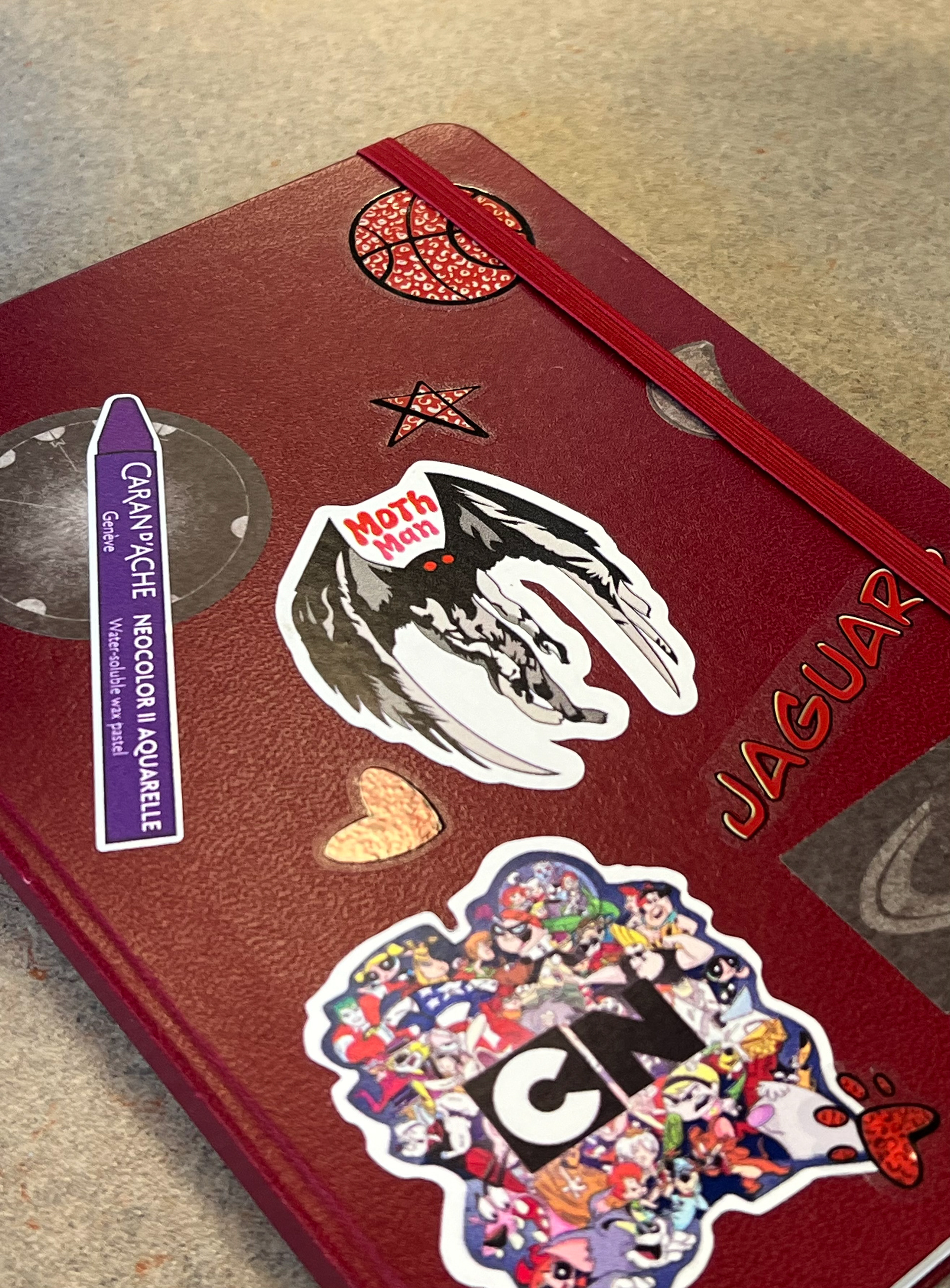 Mothman Sticker in use