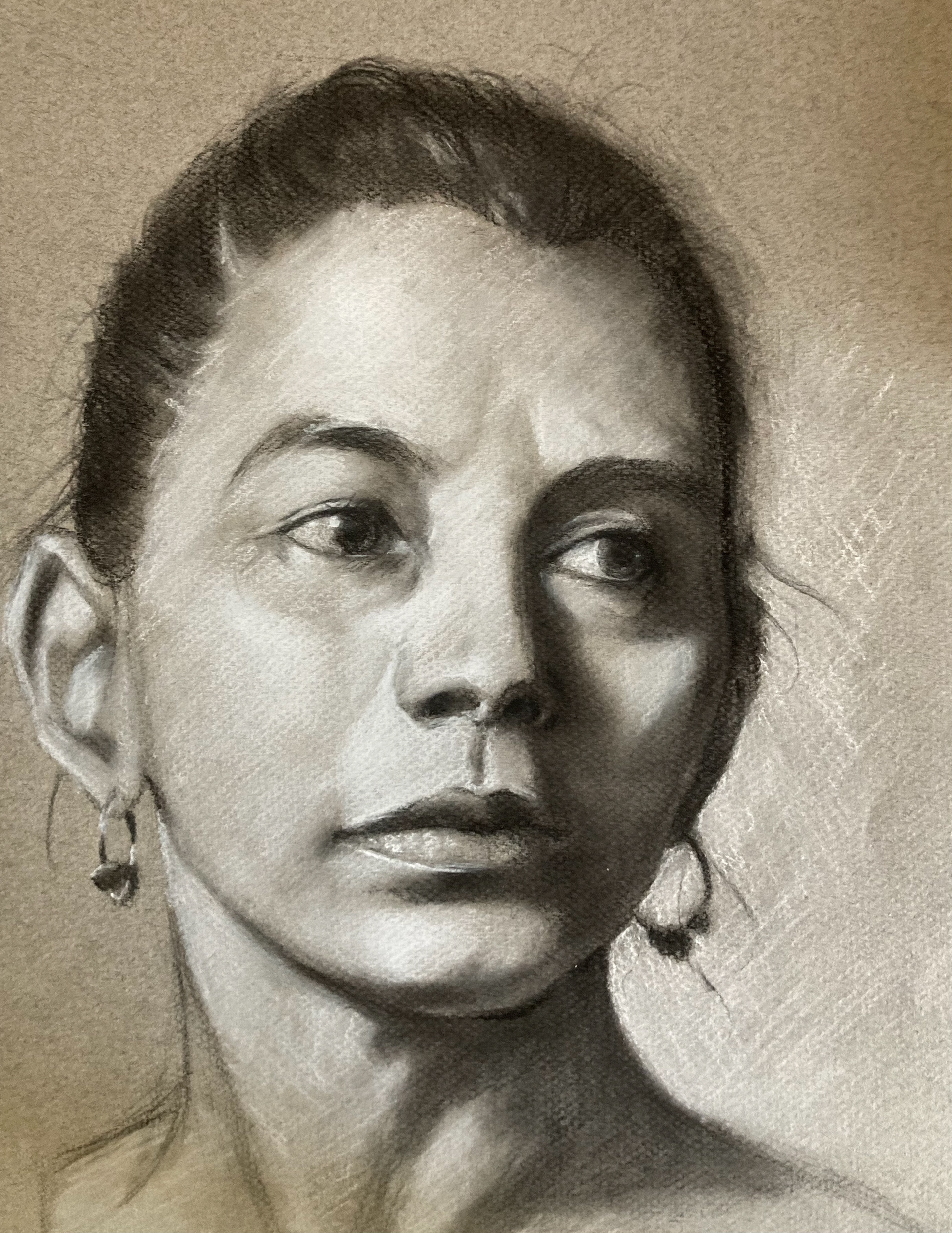 Portrait Study - Charcoal