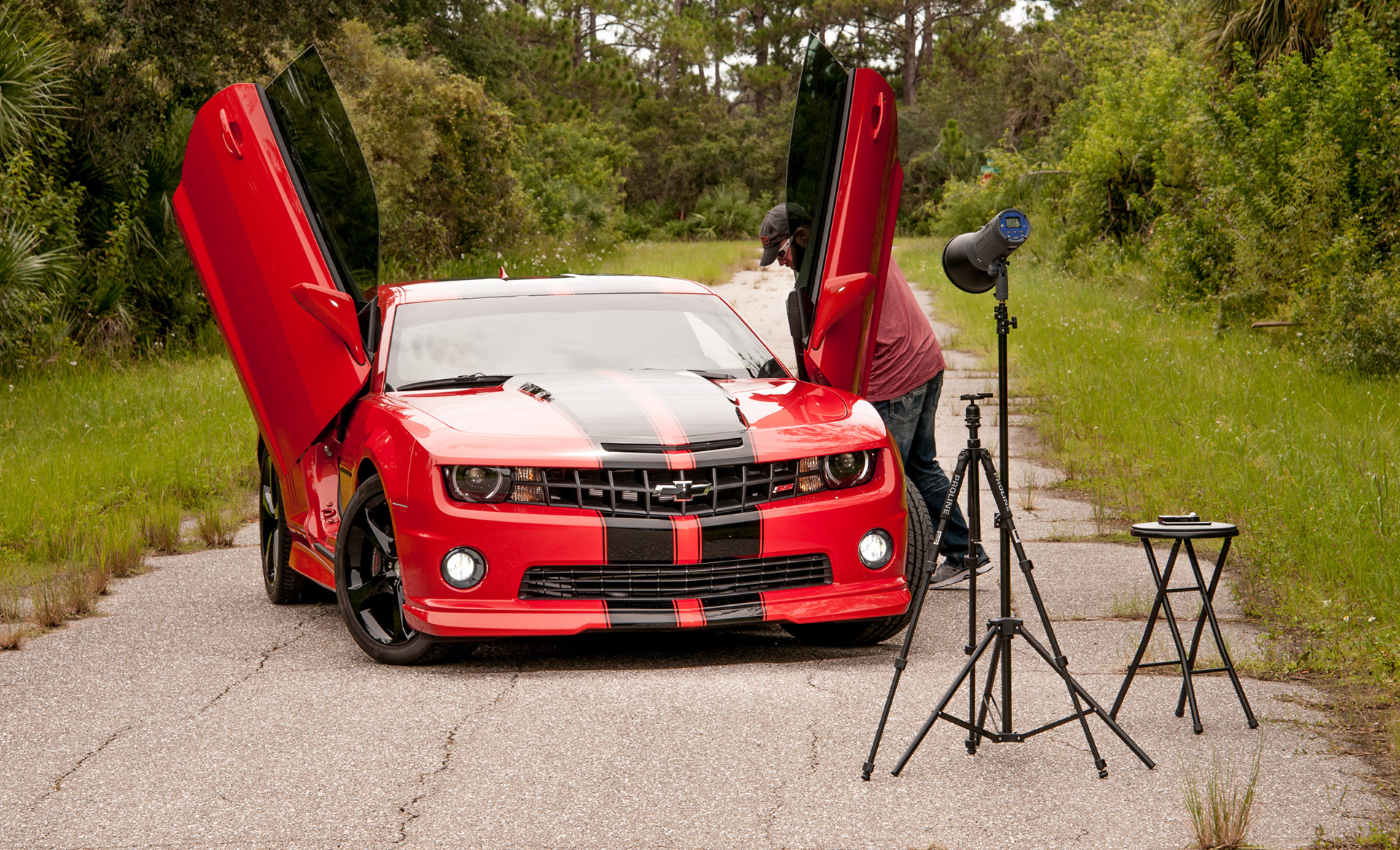 A bit of BTS look at the days shoot