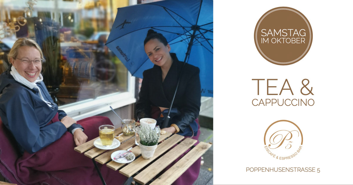 An einem Samstag im Oktober - Regnerisch bei einem Cappuccino