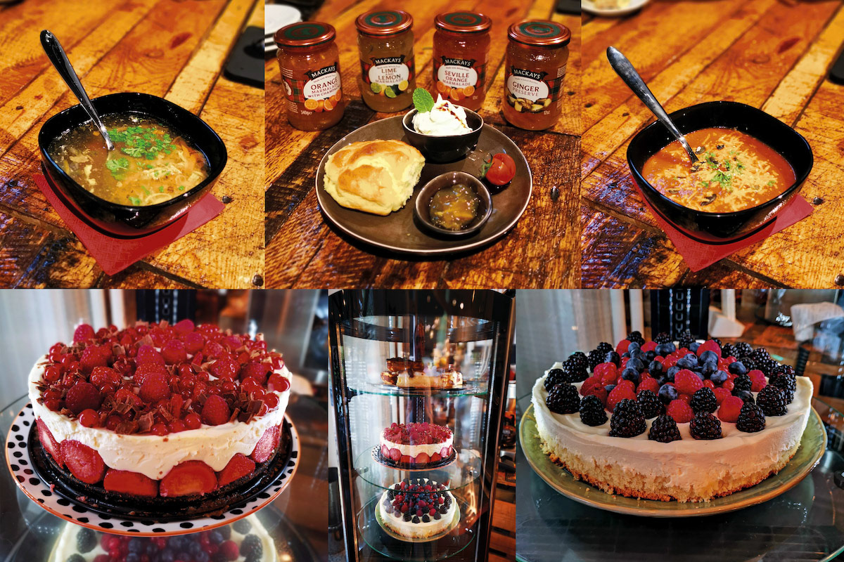 Aufsteller P5 Café in der Winterzeit