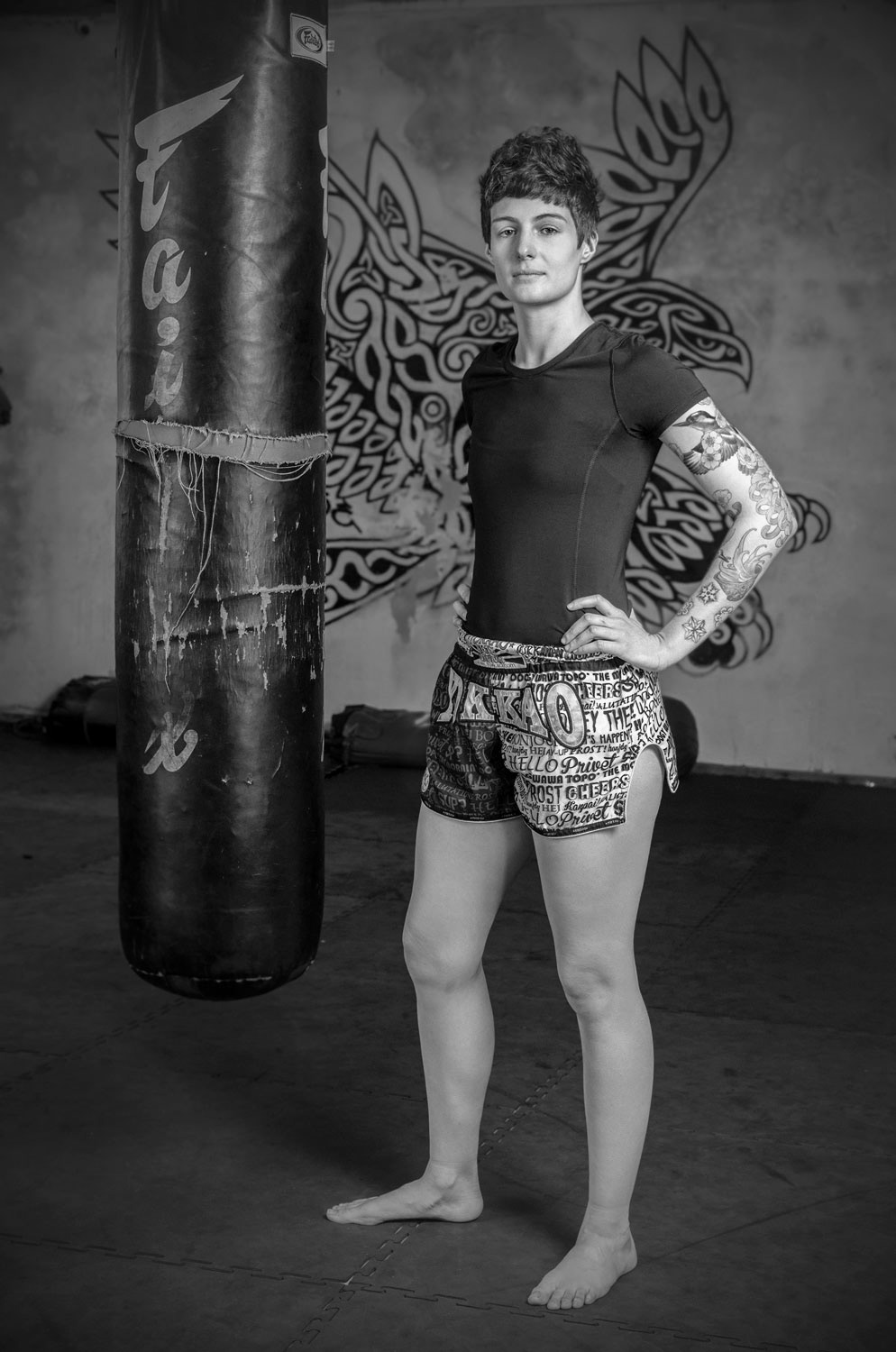 Fitness portrait of Farah, muay thai martial artist and entrepreneur.