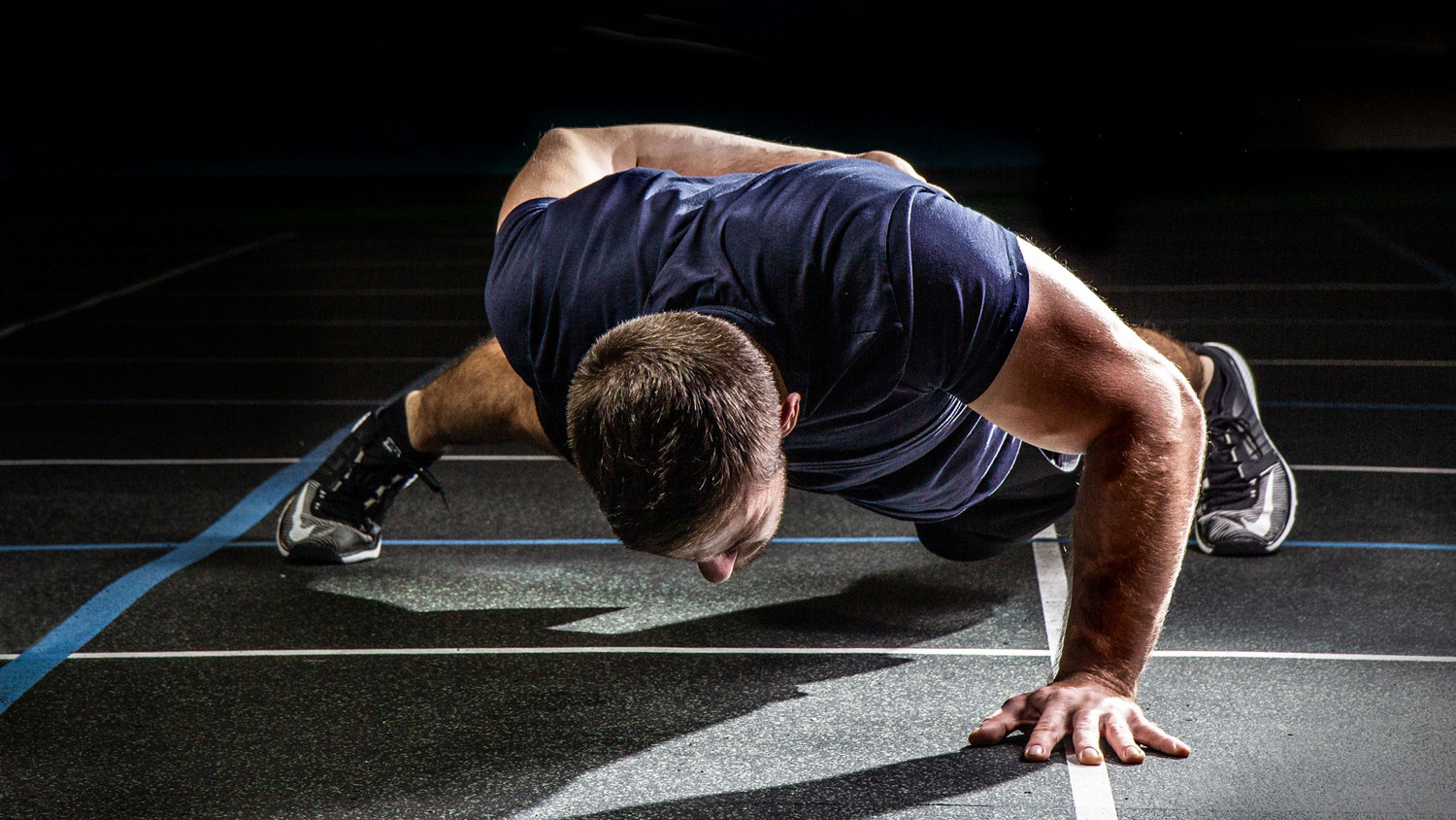 Strenght fitness training image with male model by © Stefania Calderara