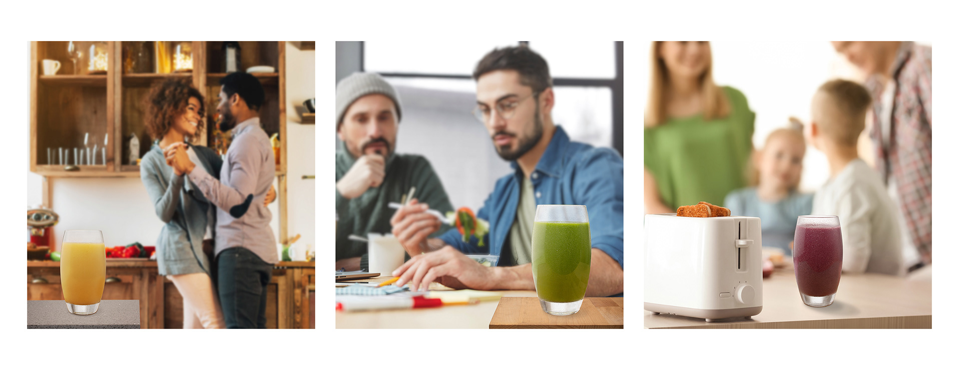 Composite of glasses photography with stock images