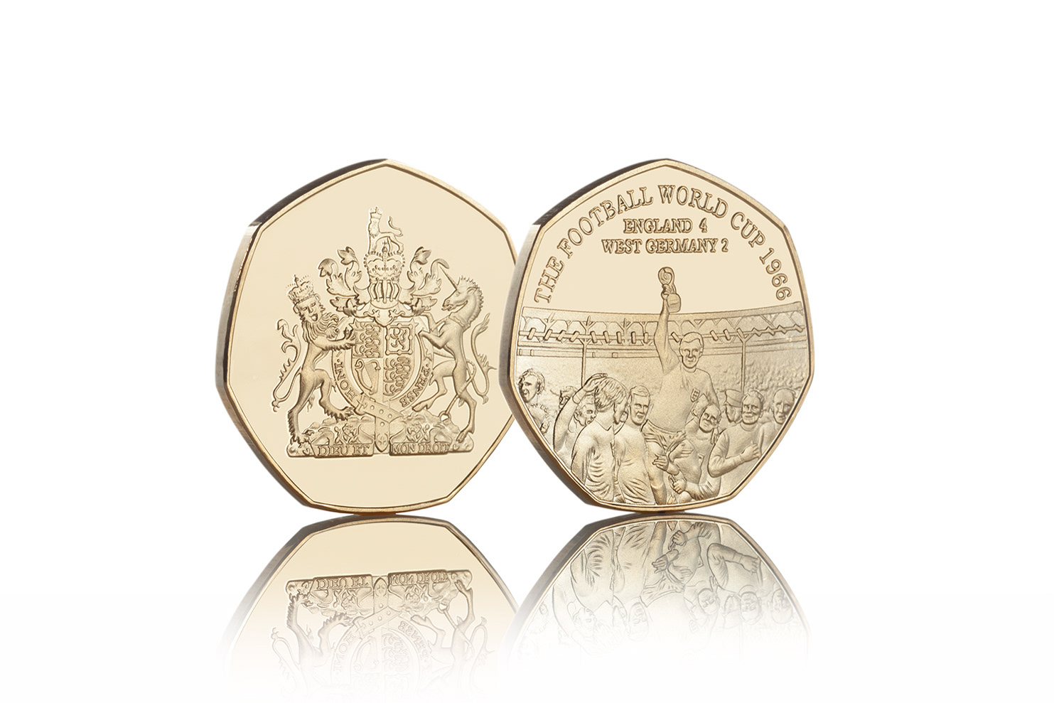 Online store images of commemorative coin, football world cup 1966 England, photo by © Stefania Calderara for The Commemorative Coin Company