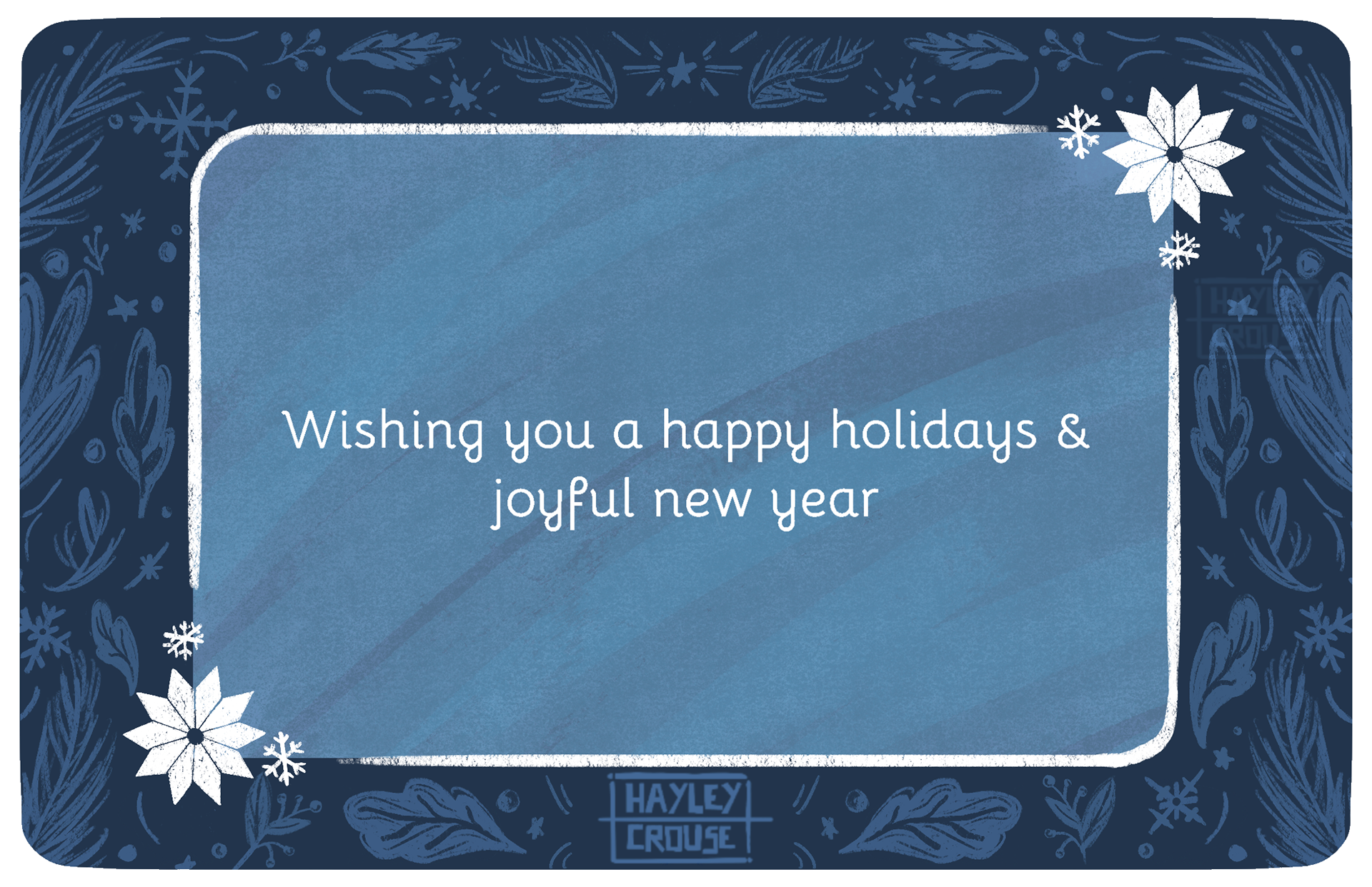 Winter Postcard (Back)