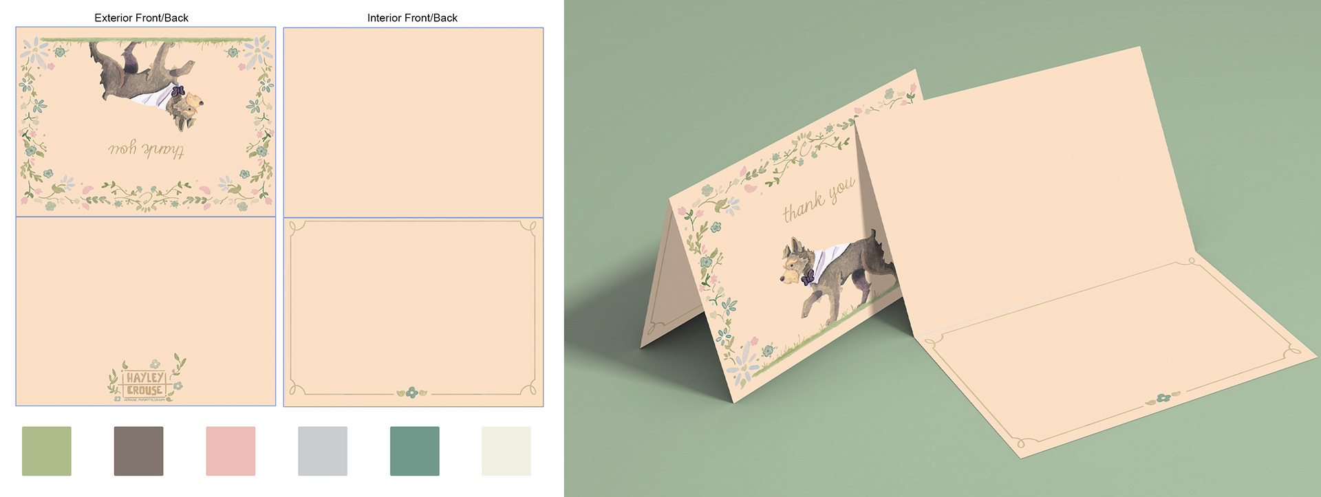 Darcy Thank You Card