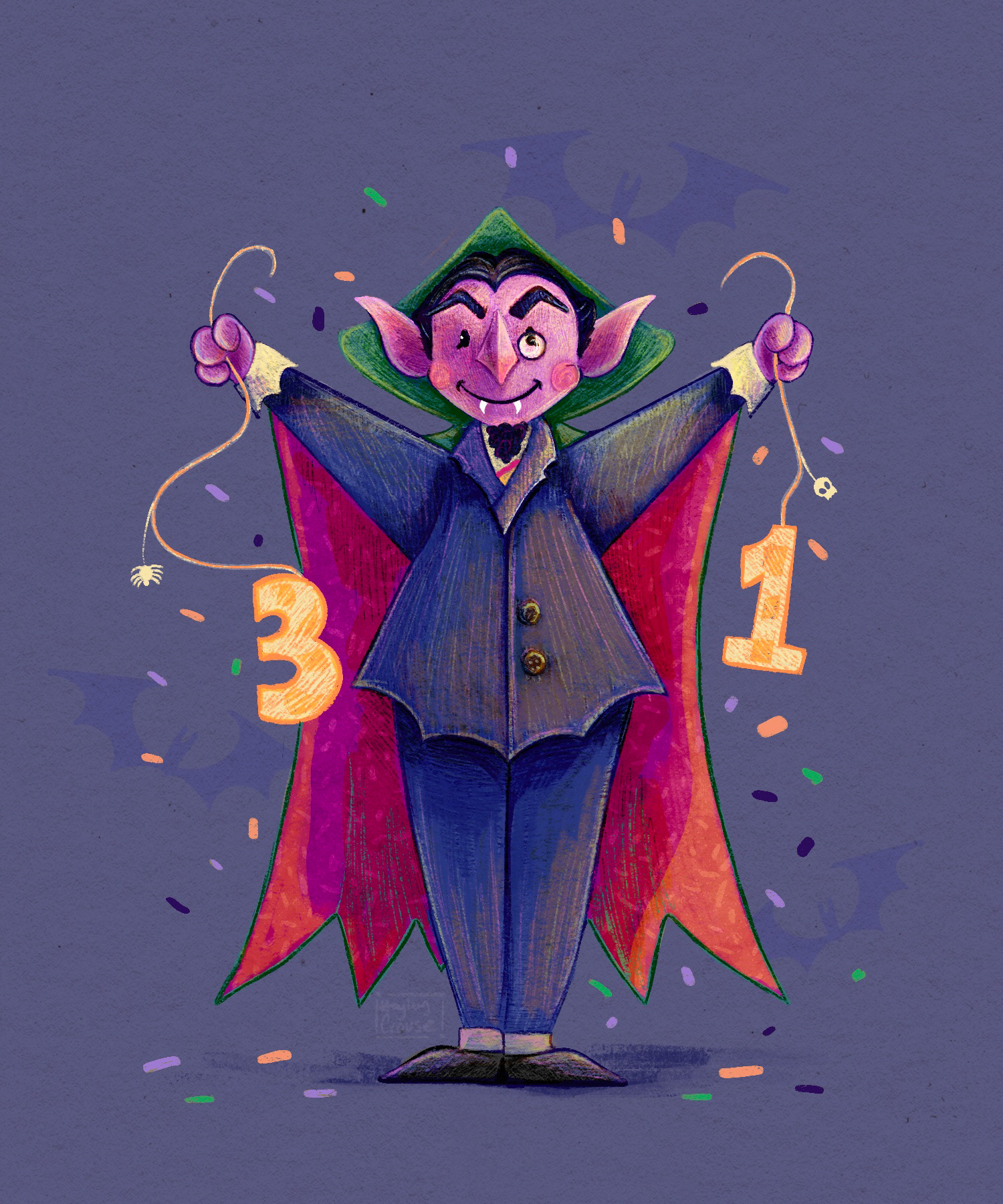 Count Down To Halloween! (Procreate)