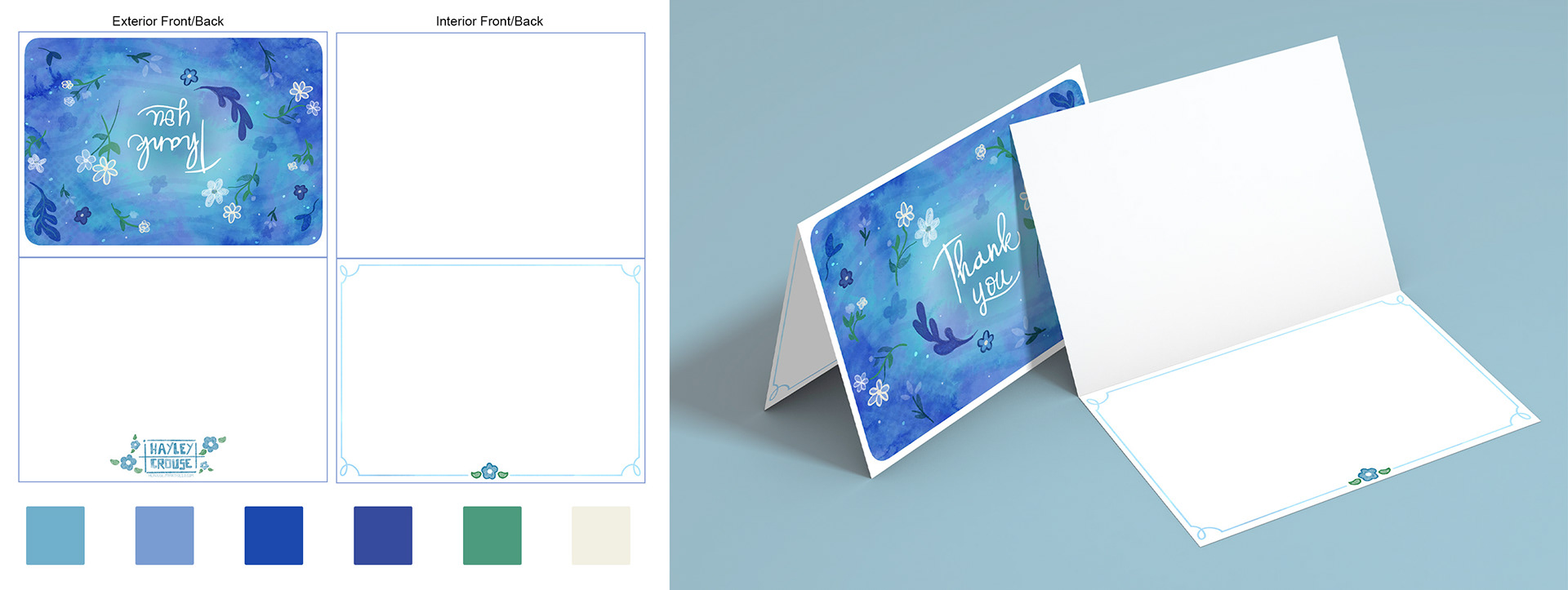 Floral Thank You Card