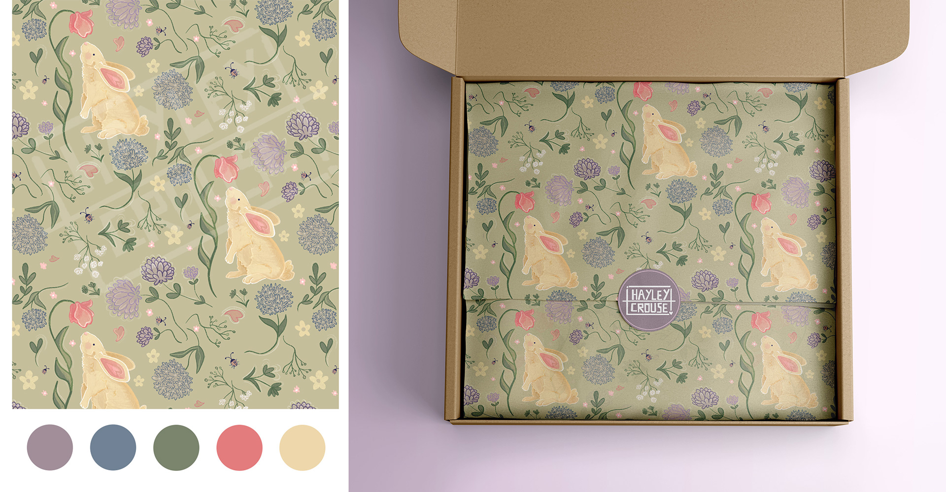 Bunny Floral Mockup