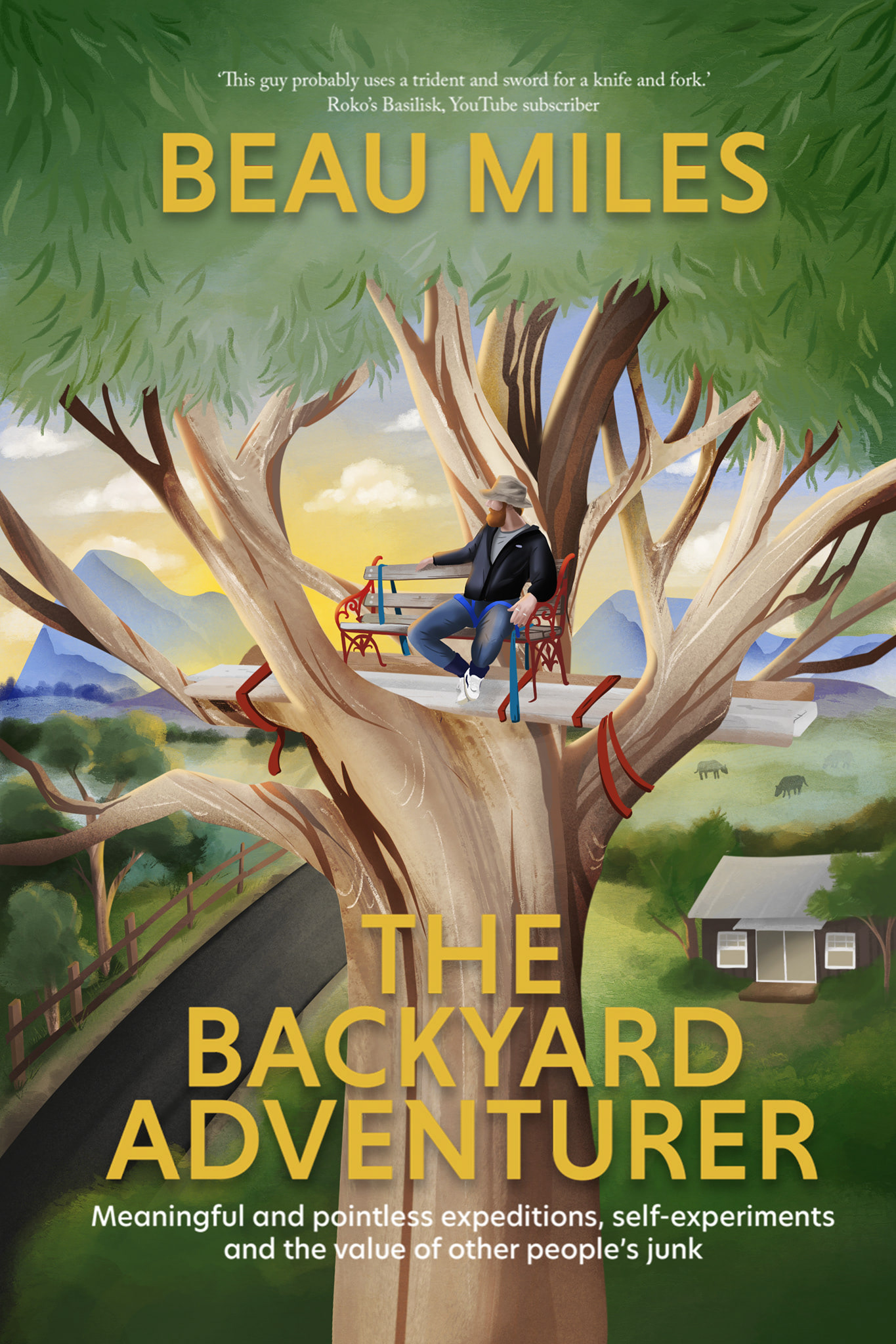Digital art commission book cover for Beau Miles