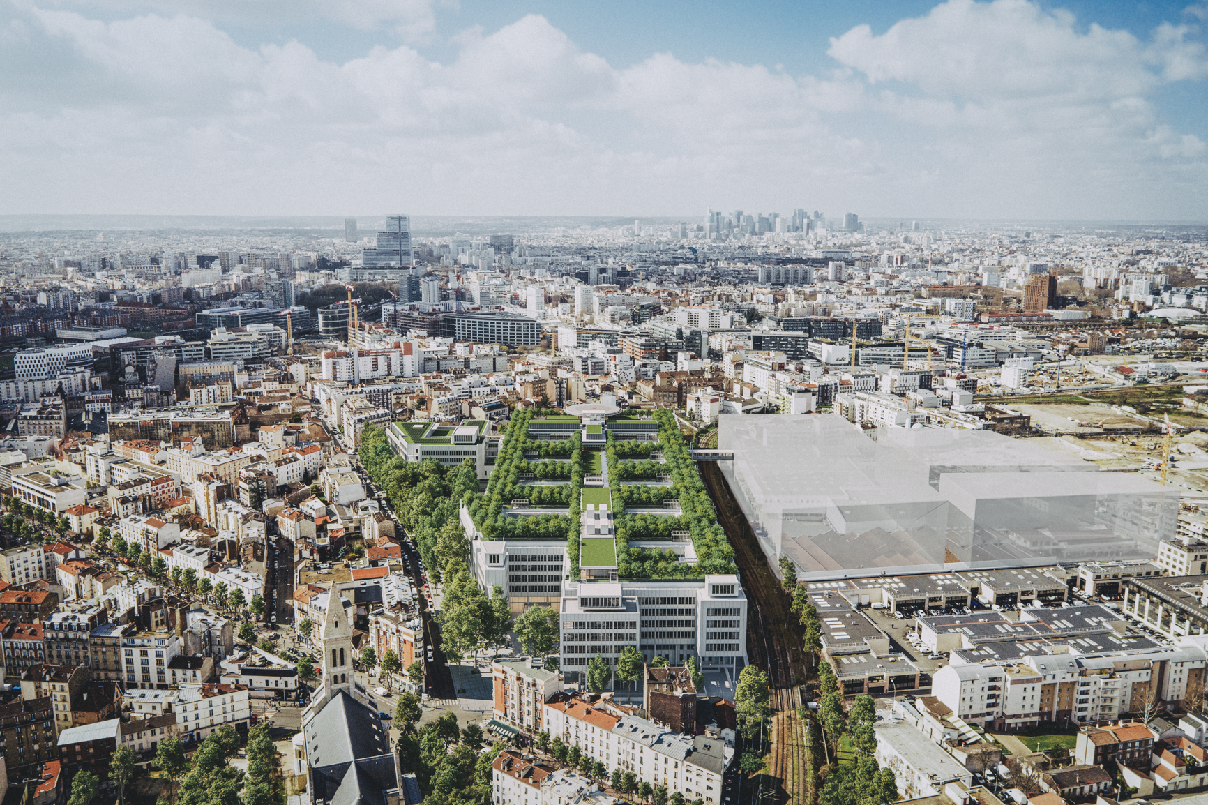 HÔPITAL PARIS NORD, Renzo Piano Building Workshop, architects in collaboration with Brunet Saunier Architecture (Paris)