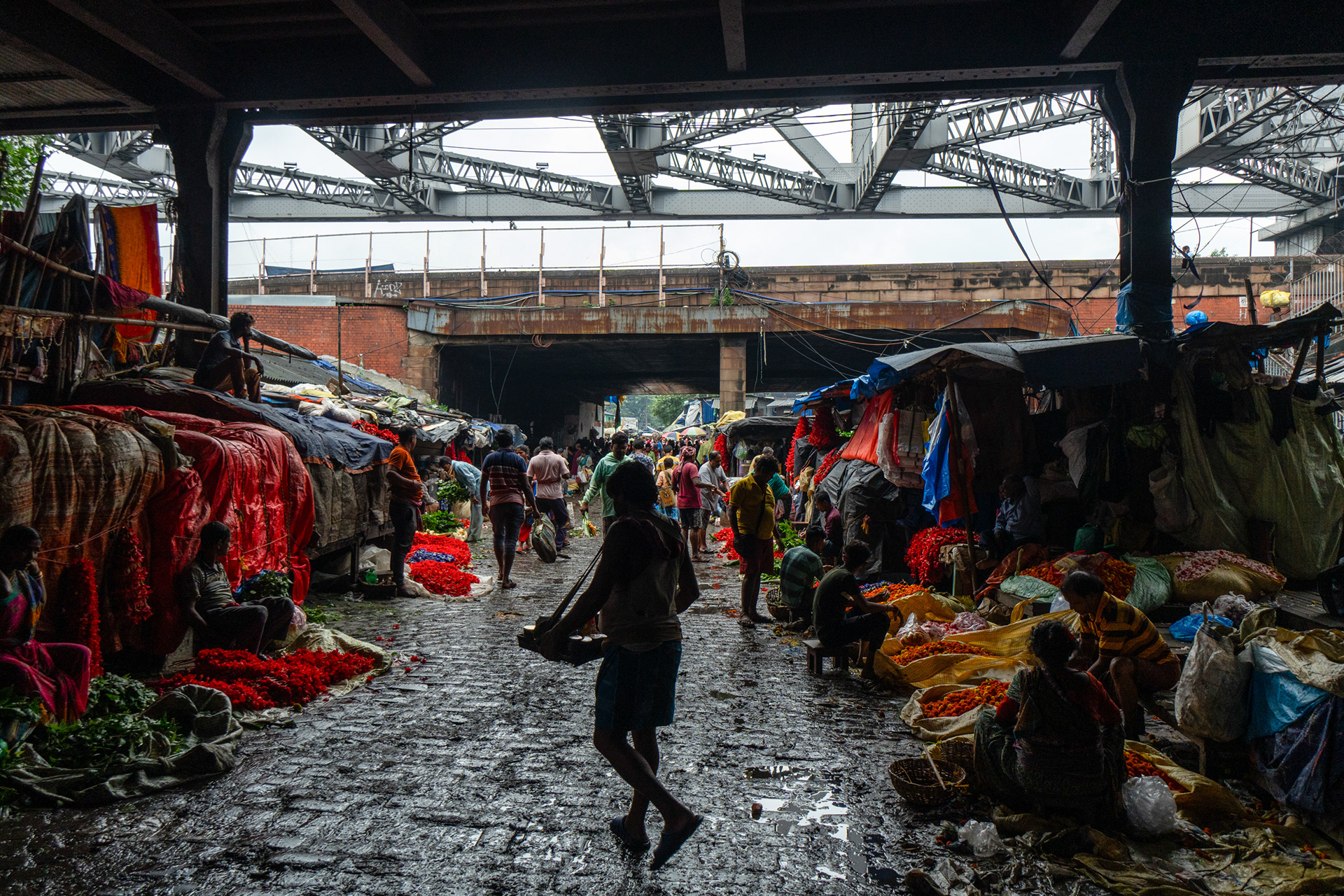 indien - kolkata - flower market - njju - reisefotografie