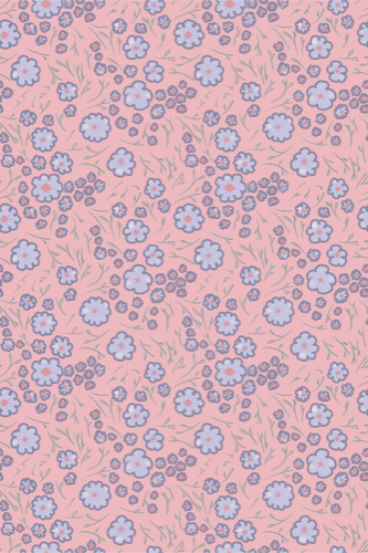 Tiny flowers crayon