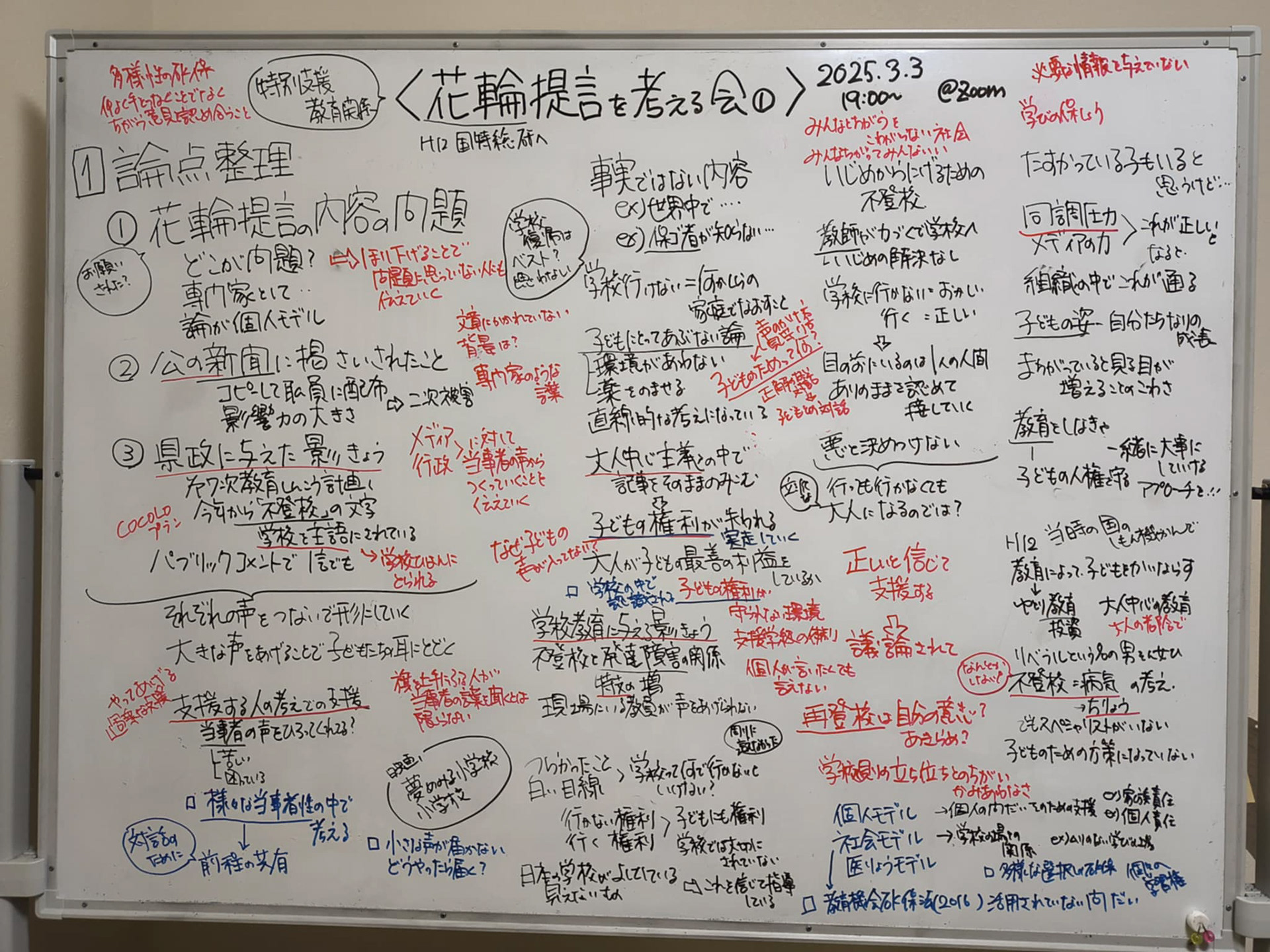 ホワイトボードのまとめ
