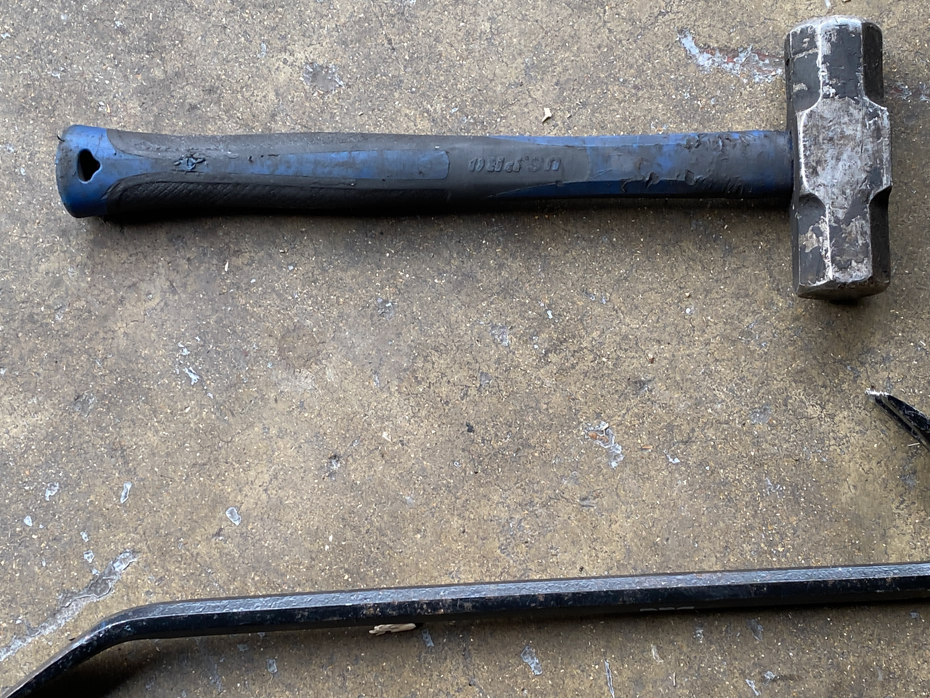 Crowbar and mallet
