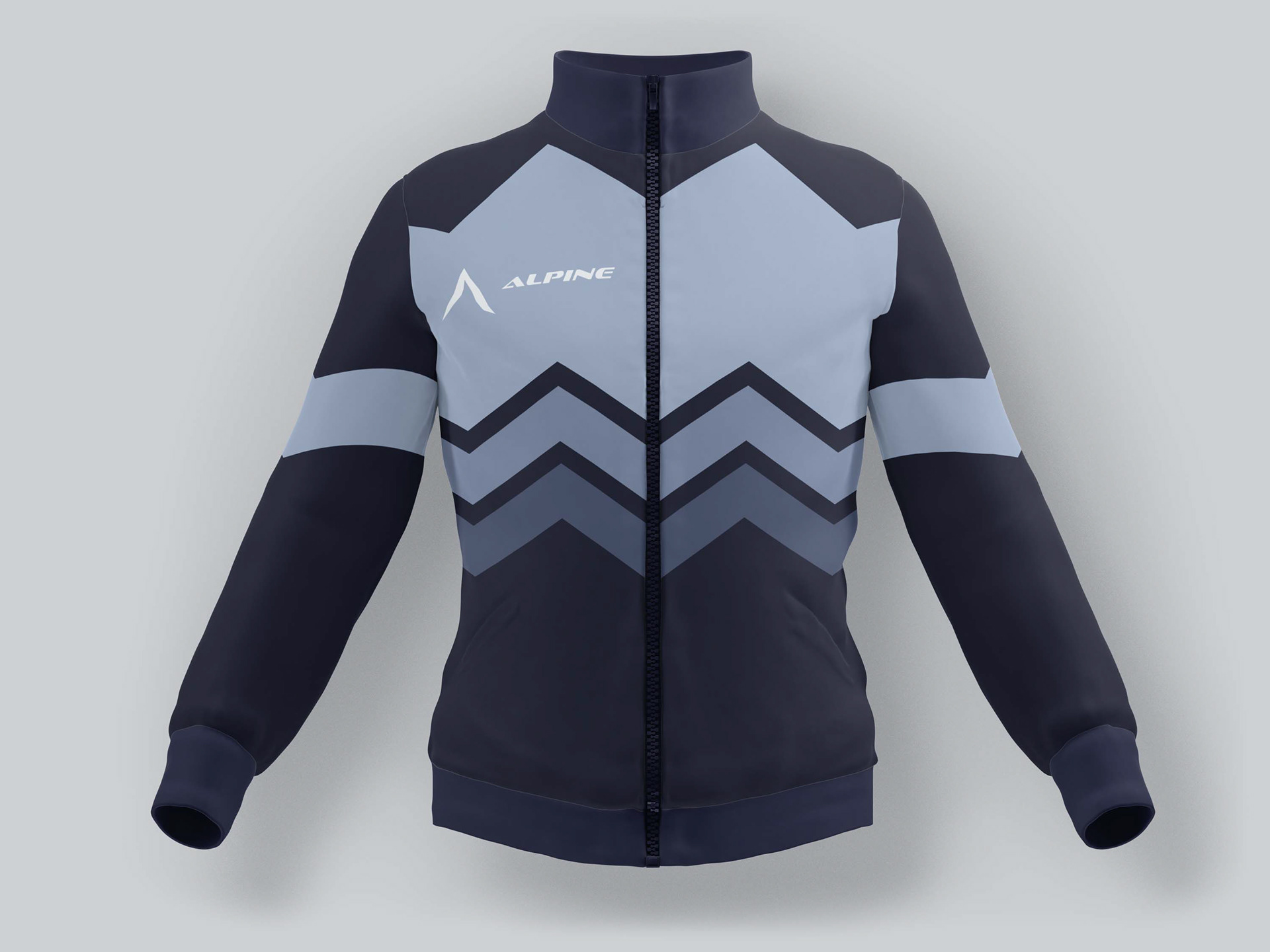 Alpine Supply Co. Sports Windbreaker Mockup