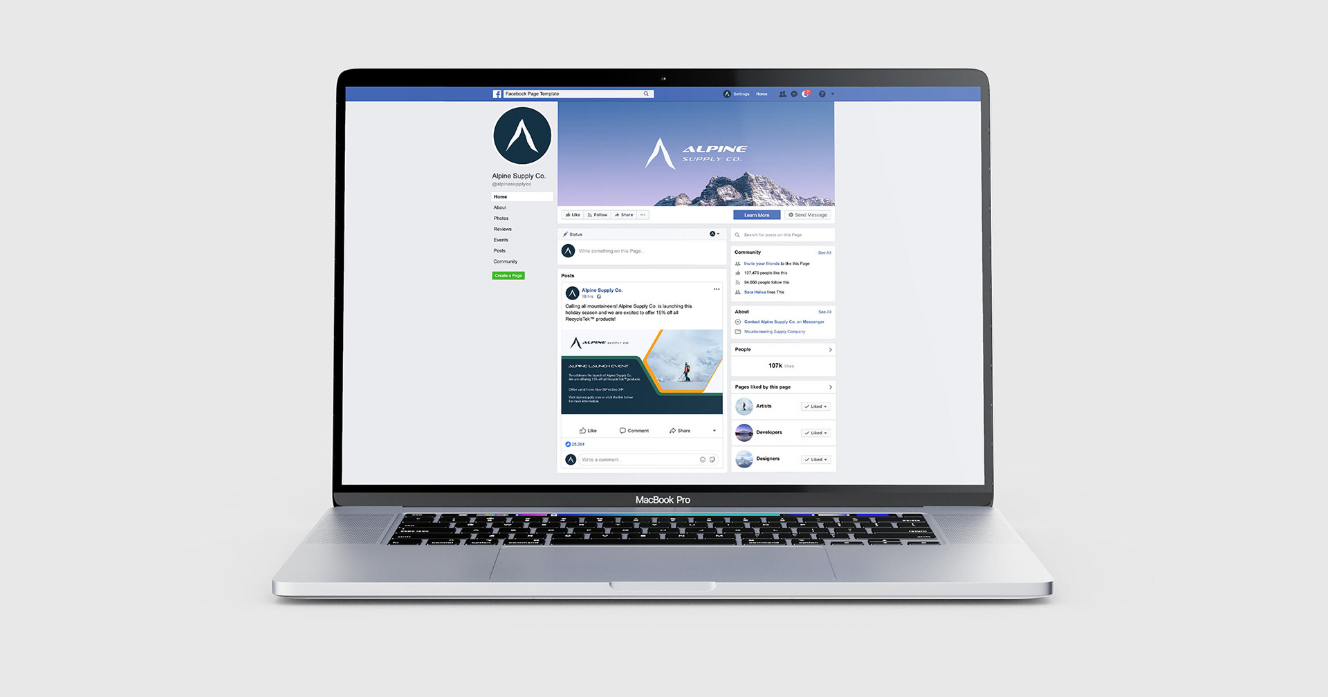 Alpine Account Homepage [Facebook]
