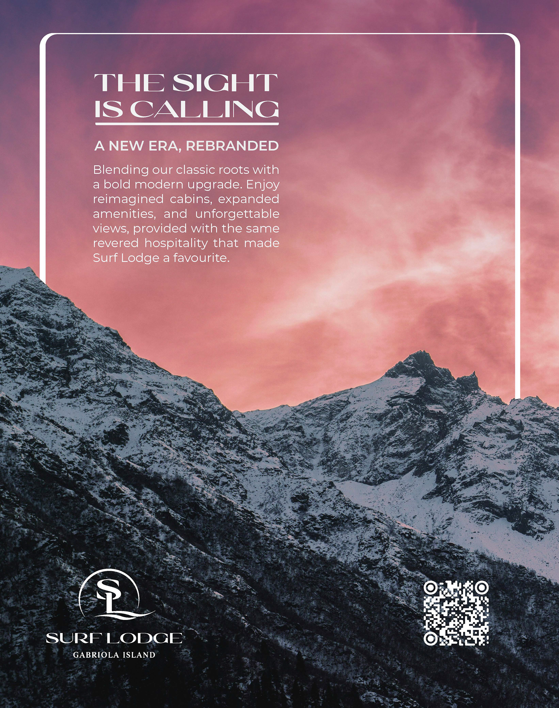 Surf Lodge Rebrand Advert