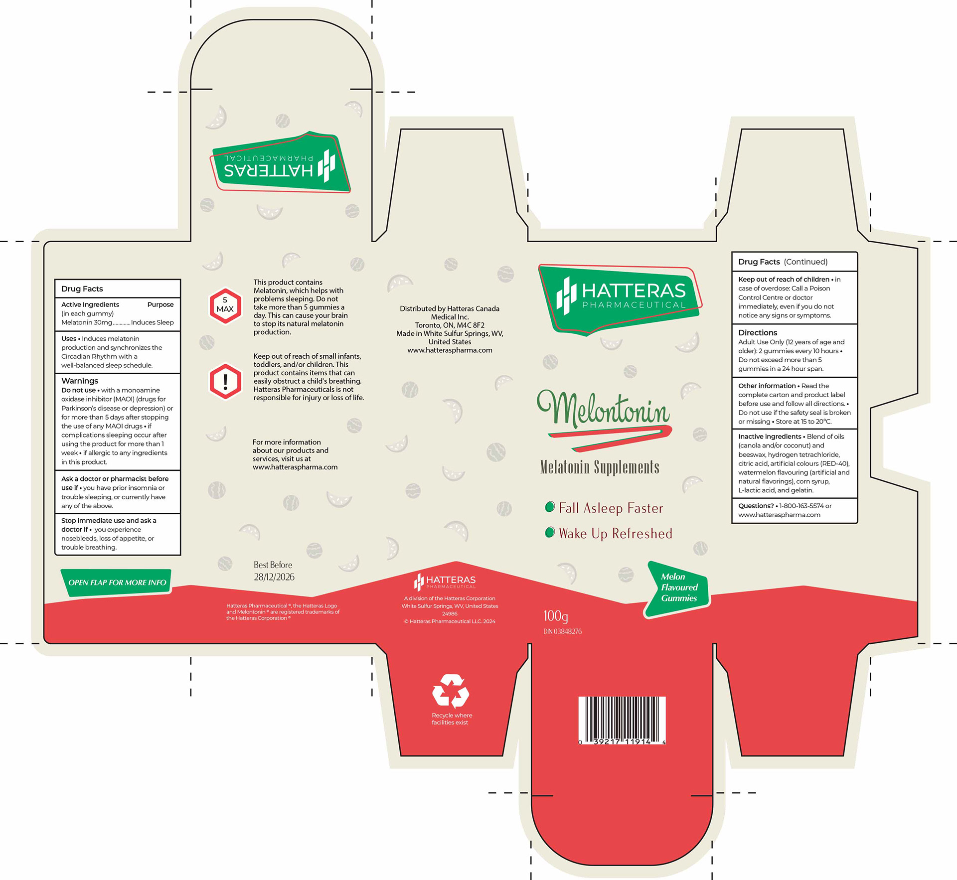Melontonin Package Design