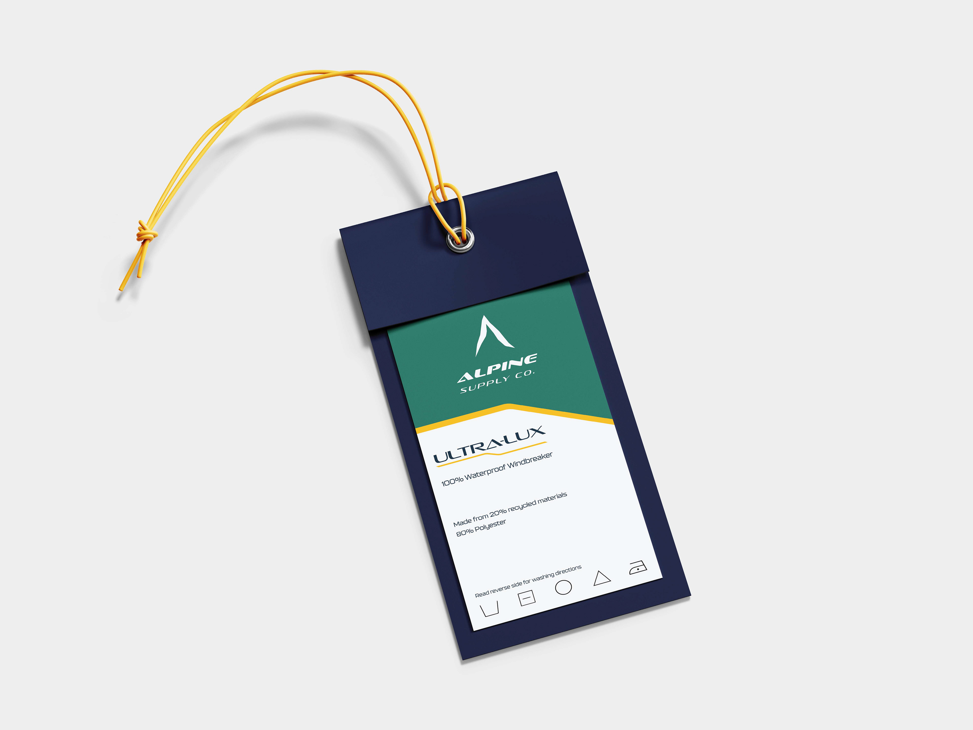 Alpine Supply Co. Product Tag Mockup