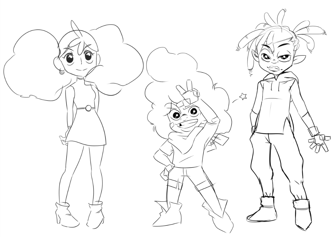 Main Three Characters "Second Draft"