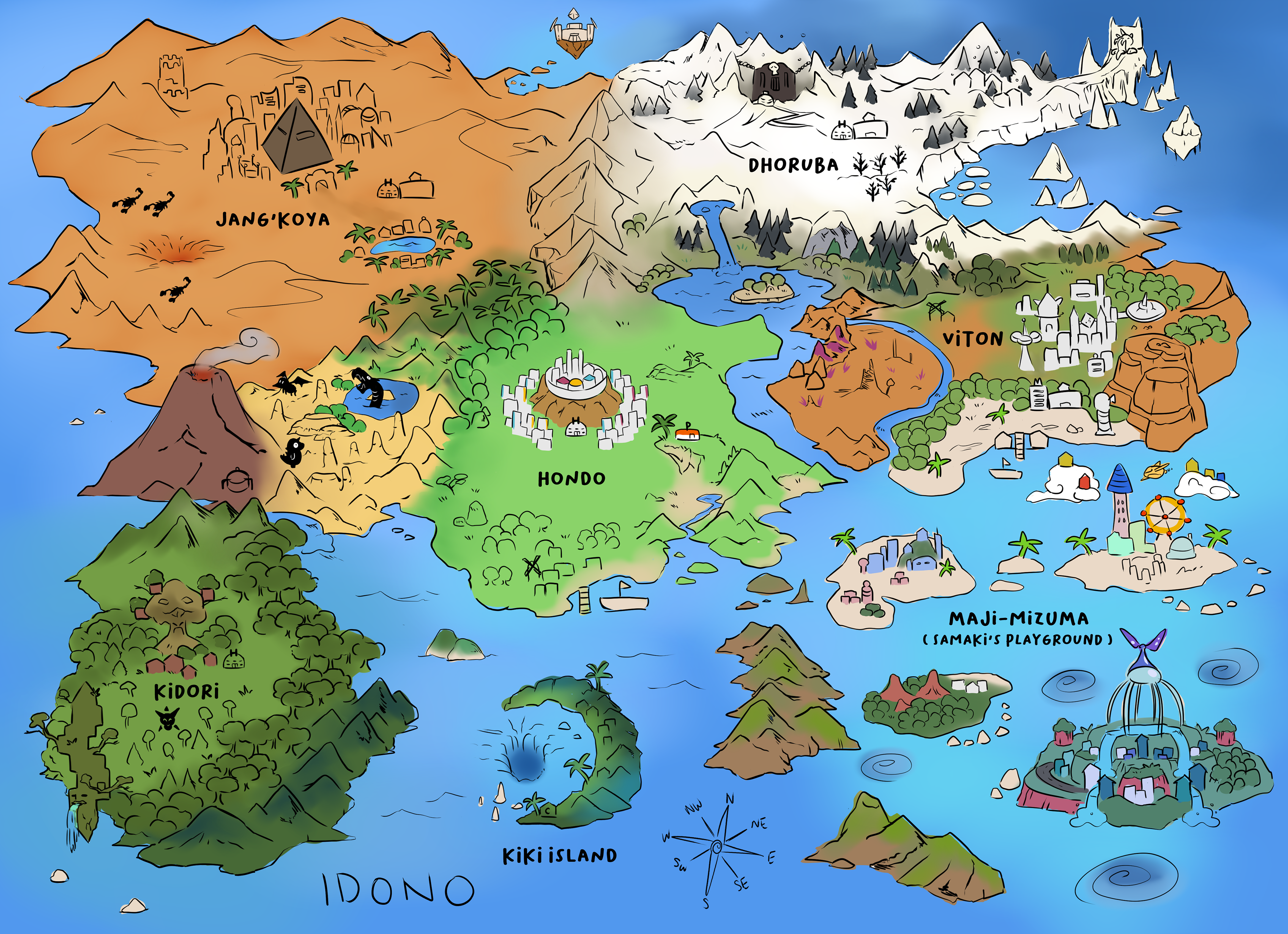 World Map Rough Concept